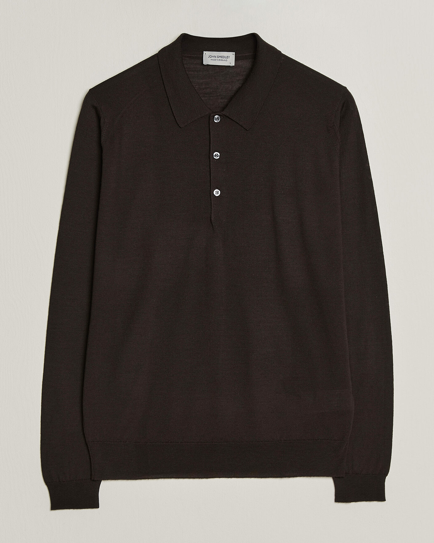 Men | Sweaters & Knitwear | John Smedley | Belper Extra Fine Merino Polo Pullover Faulkner Brown