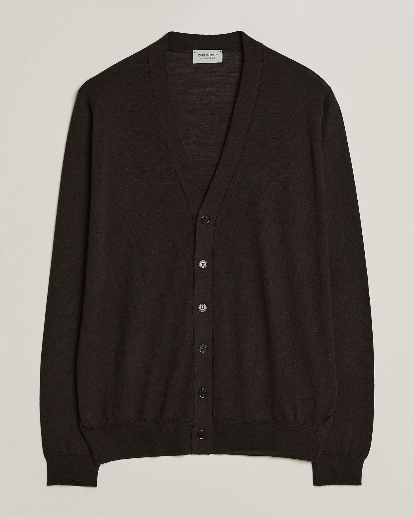 Men | Sweaters & Knitwear | John Smedley | Bradrick Extra Fine Merino Cardigan Faulkner Brown