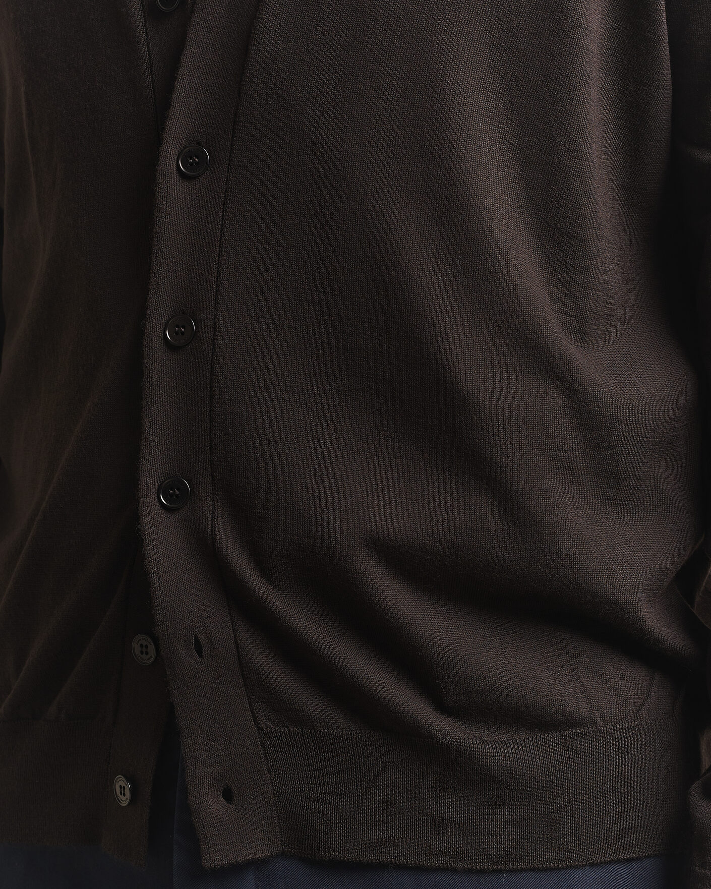 John Smedley Bradrick Extra Fine Merino Cardigan Faulkner Brown at