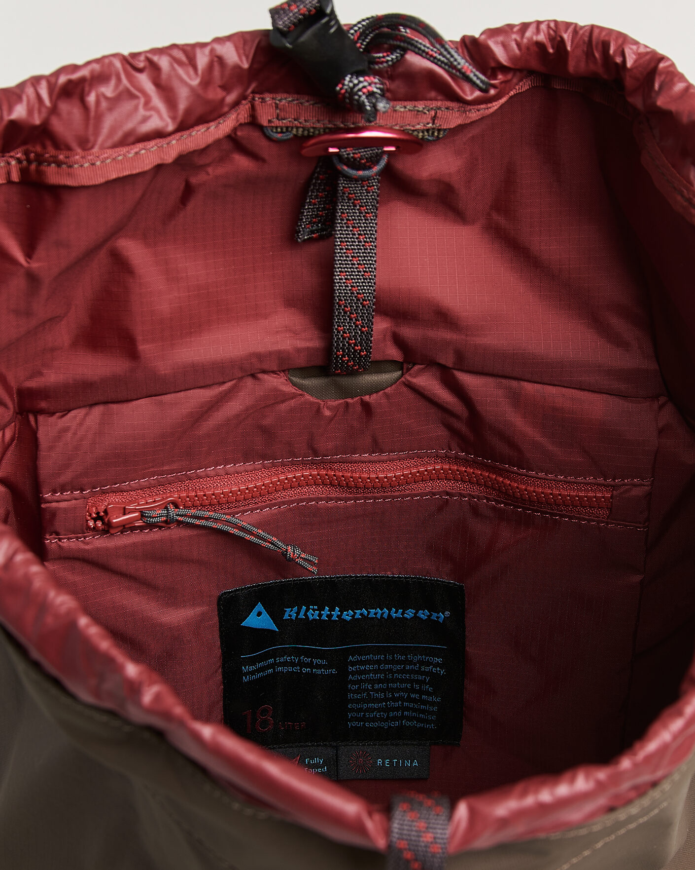 Men | Bags | Klättermusen | Fjörm Backpack 18L Slate Brown