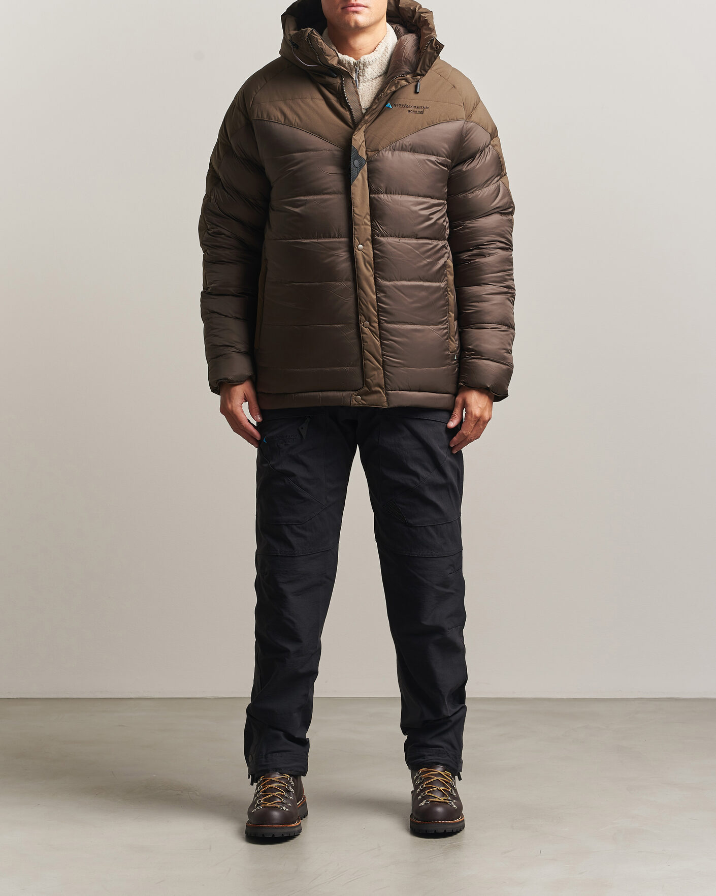 Men | Coats & Jackets | Klättermusen | Bore 3.0 Padded Jacket Slate Brown