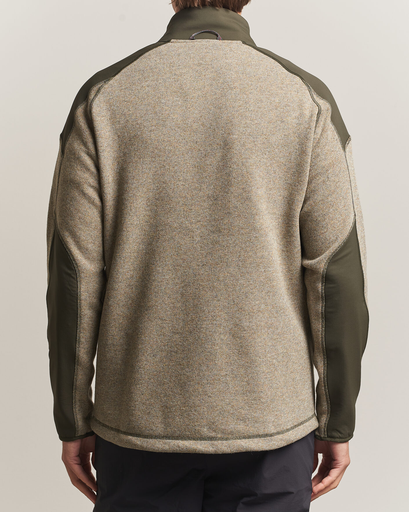 Men | Sweaters & Knitwear | Klättermusen | Balderus Wool Fleece Hood Jacket Rosin Green