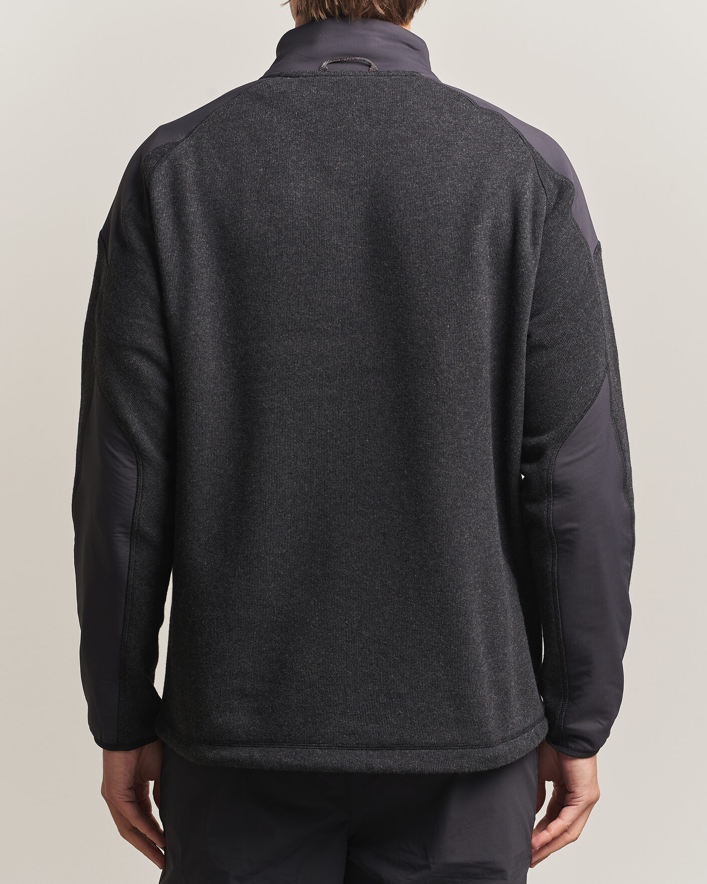 Men | Sweaters & Knitwear | Klättermusen | Balderus Wool Fleece Hood Jacket Black