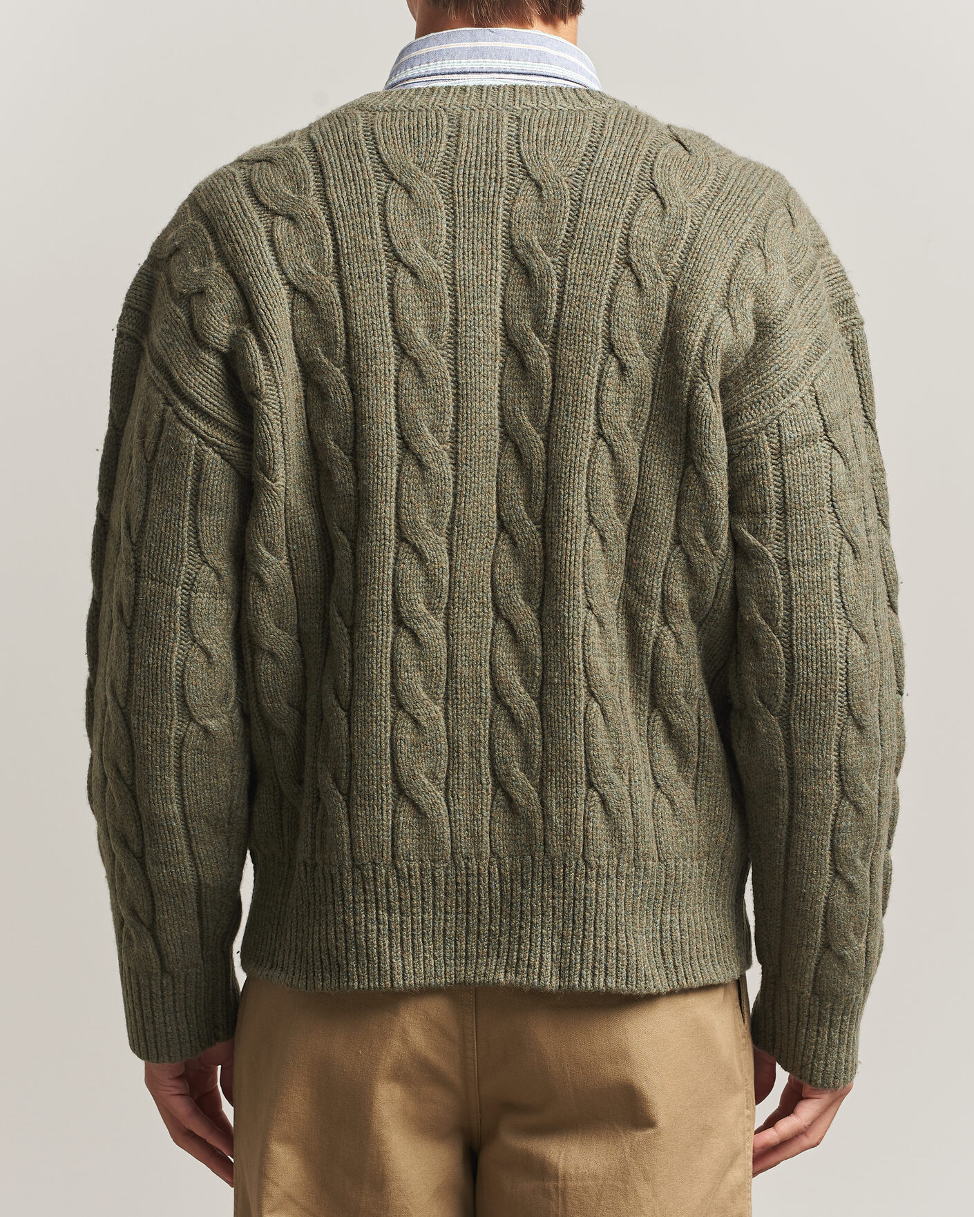 Men | Sweaters & Knitwear | Polo Ralph Lauren | Exploded Cabel Sweater Treron Olive