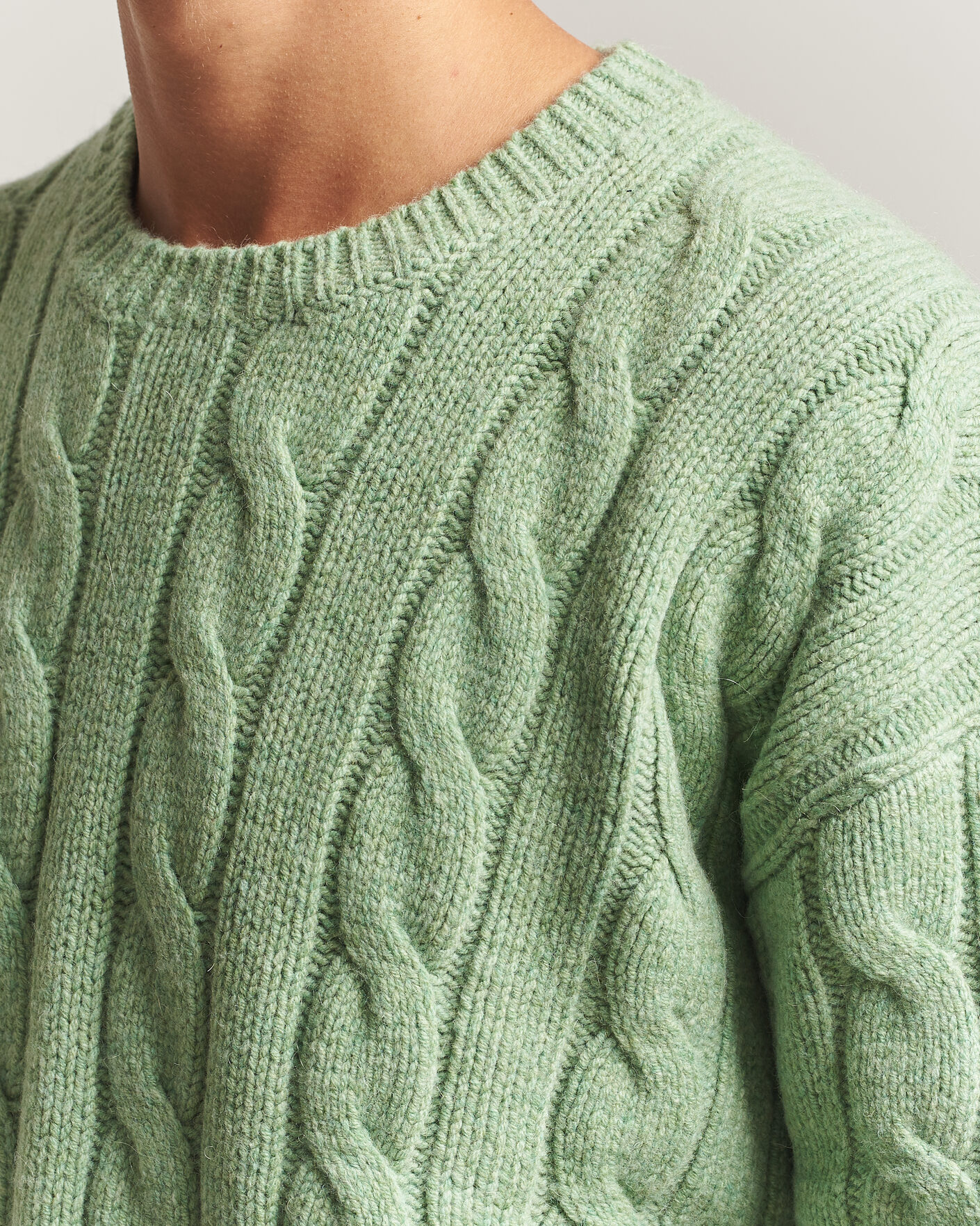 Men | Sweaters & Knitwear | Polo Ralph Lauren | Exploded Cabel Sweater Sprouting Green