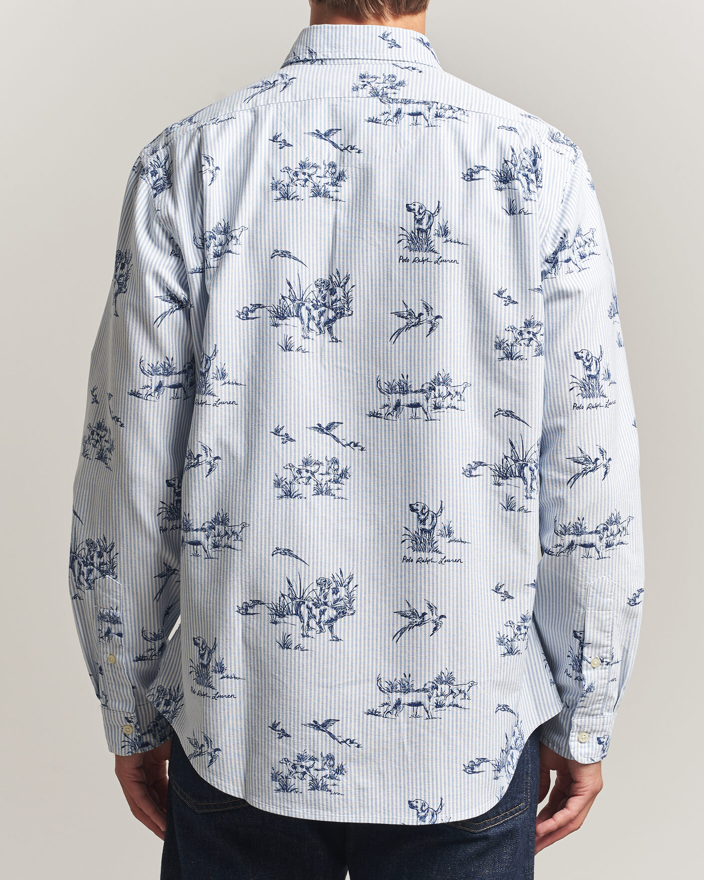 Men | Shirts | Polo Ralph Lauren | Custom Fit Printed Oxford Shirt Field & Pheasant