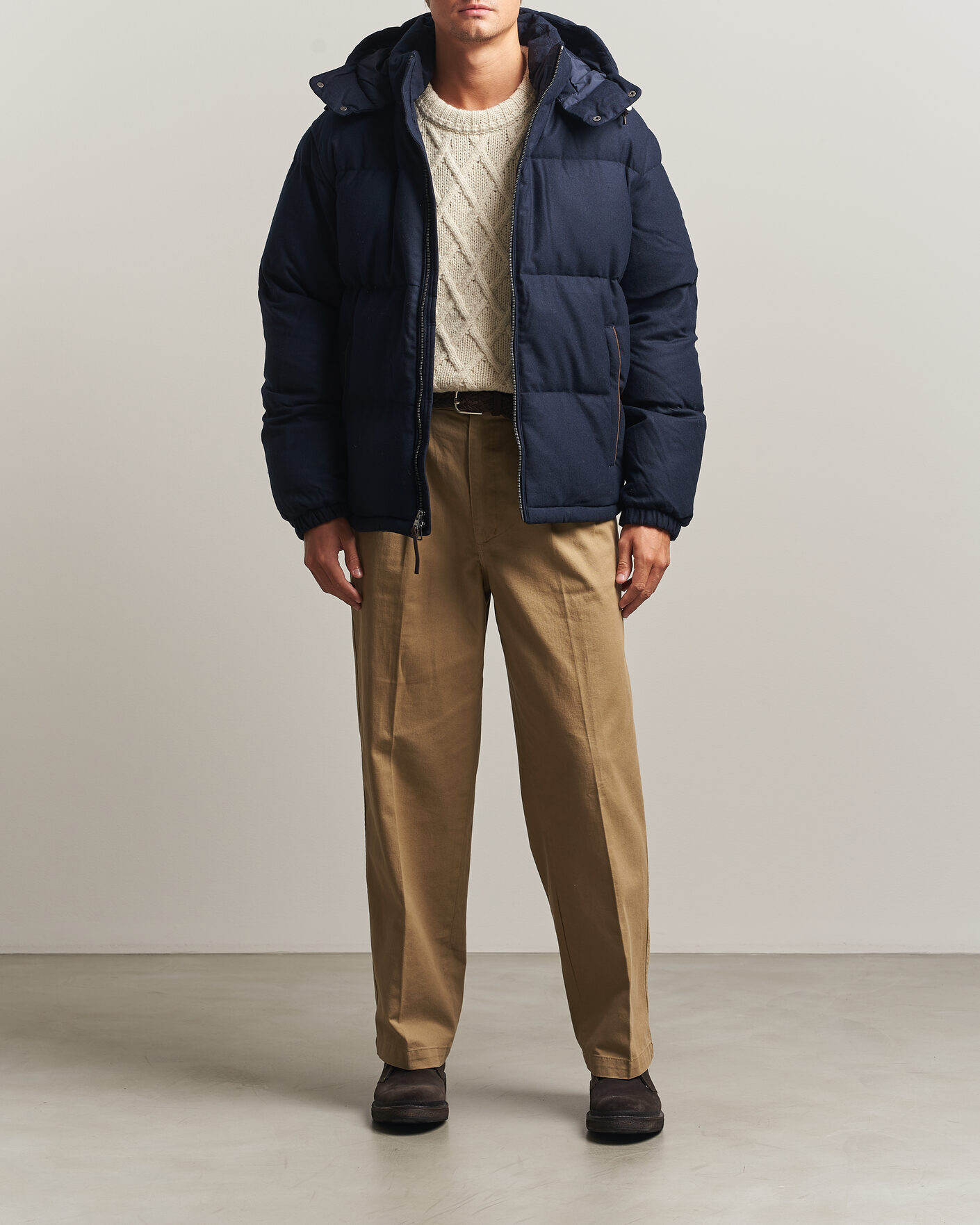 Men | Coats & Jackets | Polo Ralph Lauren | Woven Puffer Jacket Collection Navy