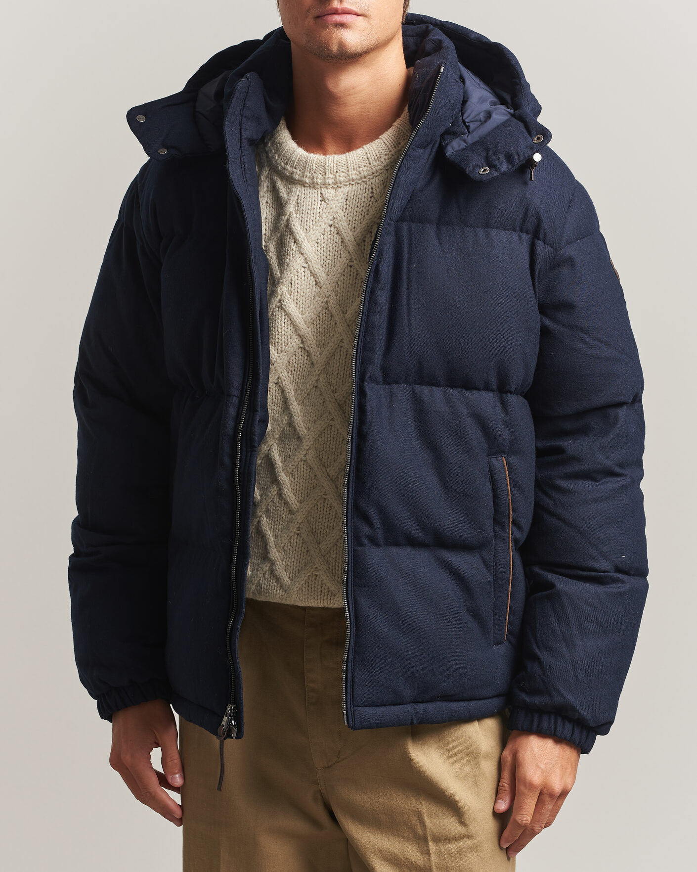 Men | Coats & Jackets | Polo Ralph Lauren | Woven Puffer Jacket Collection Navy