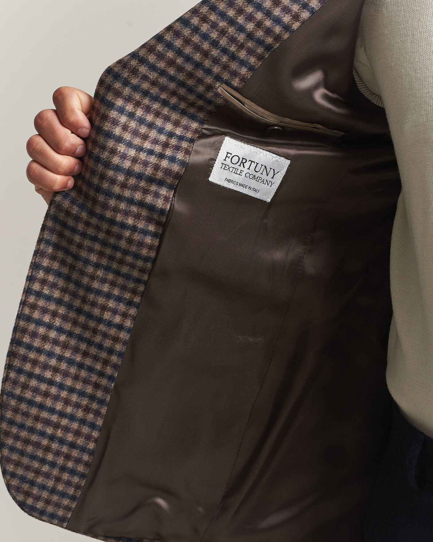 Men | Blazers | Morris | Soft Check Blazer Brown