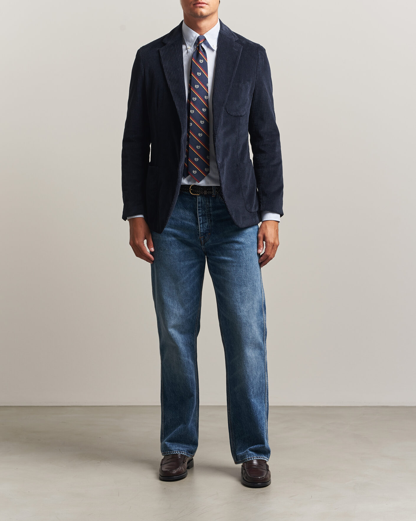Men | Blazers | Morris | Washed Cord Blazer Navy
