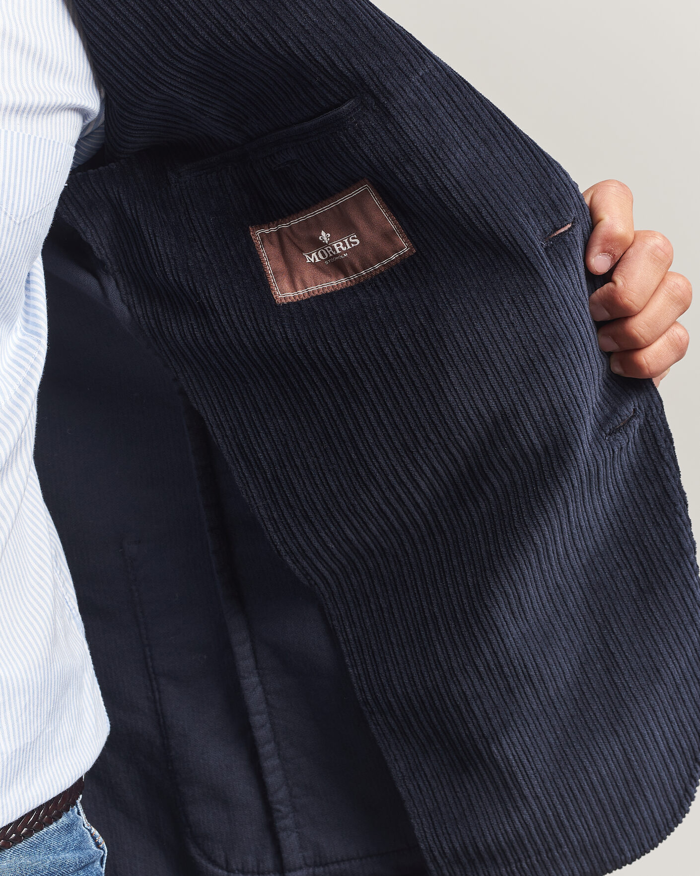 Men | Blazers | Morris | Washed Cord Blazer Navy