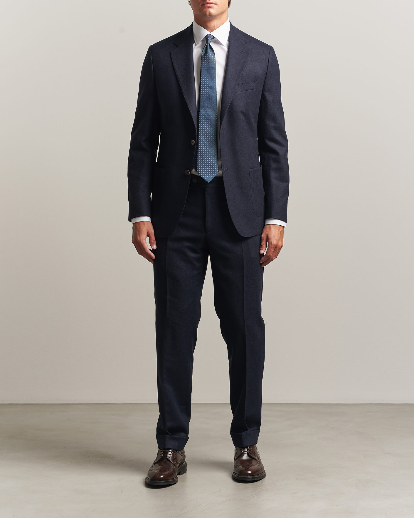 Men | Blazers | Morris | Flannel Suit Blazer Navy