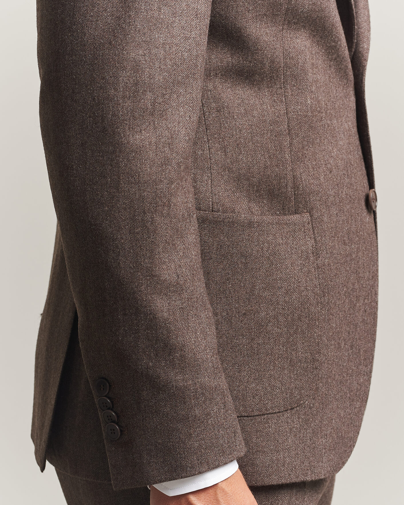 Men | Blazers | Morris | Flannel Suit Blazer Brown