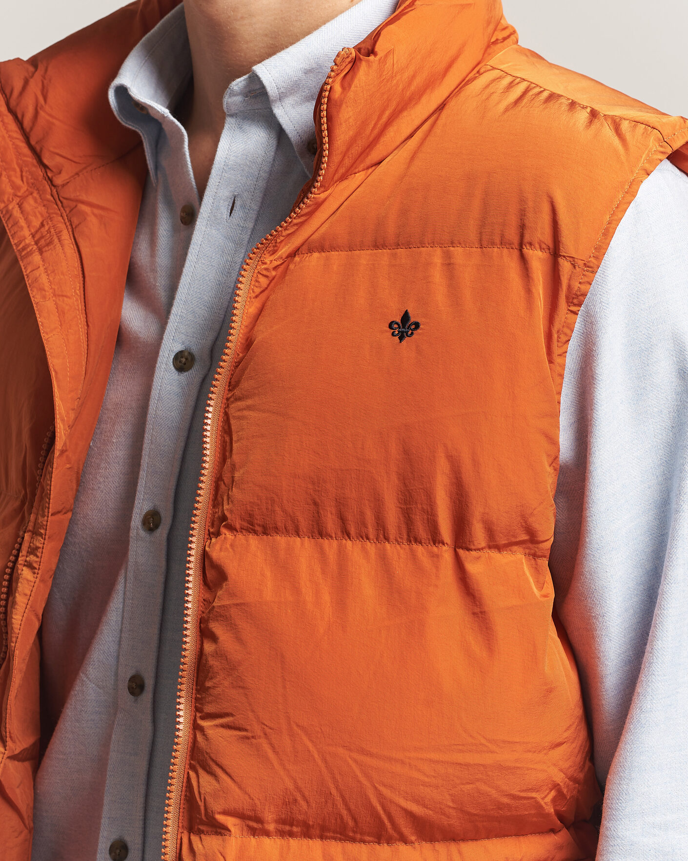 Men | Gilets | Morris | Lennox Puffer Vest Orange