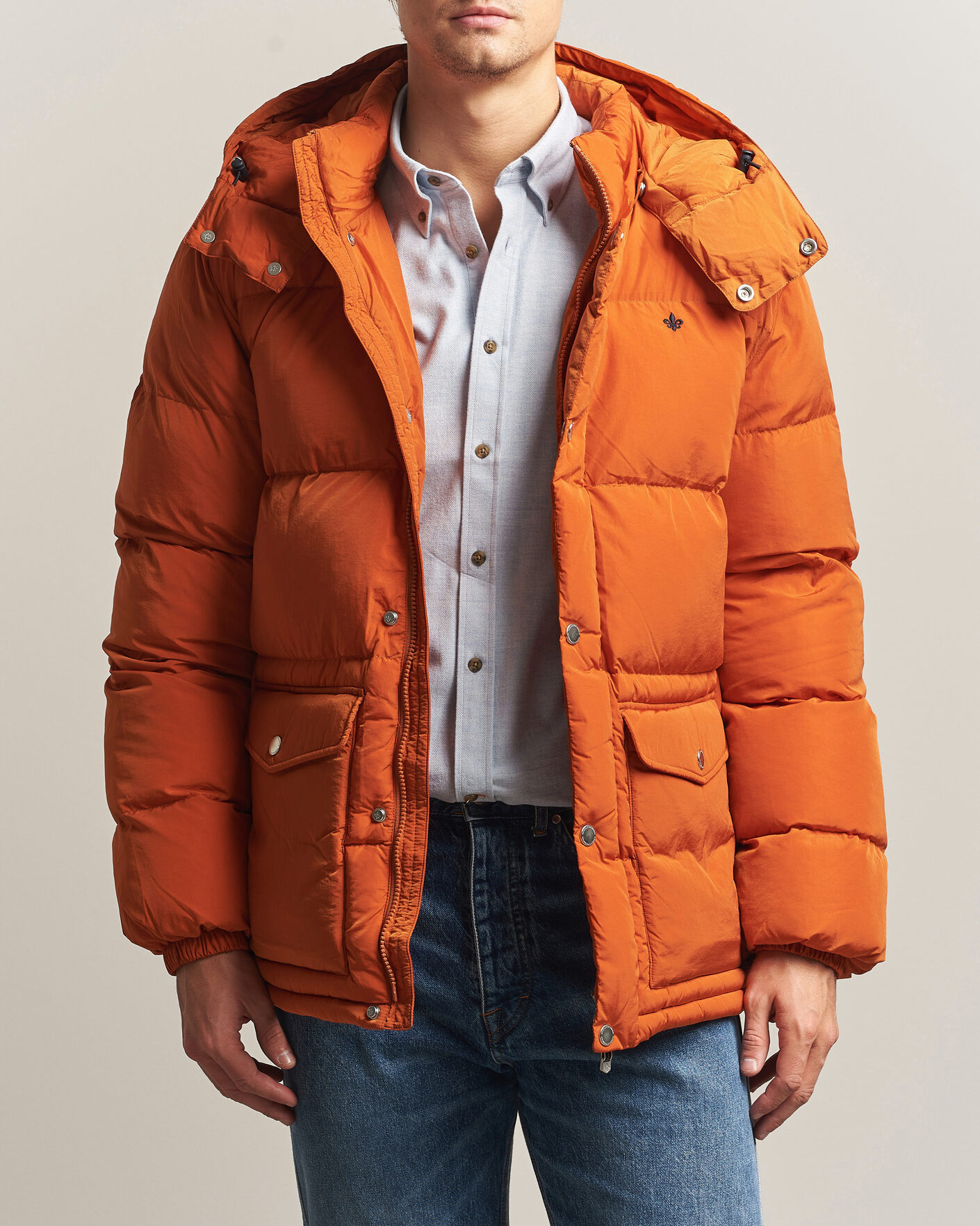 Men | Coats & Jackets | Morris | Lennox Puffer Jacket Orange