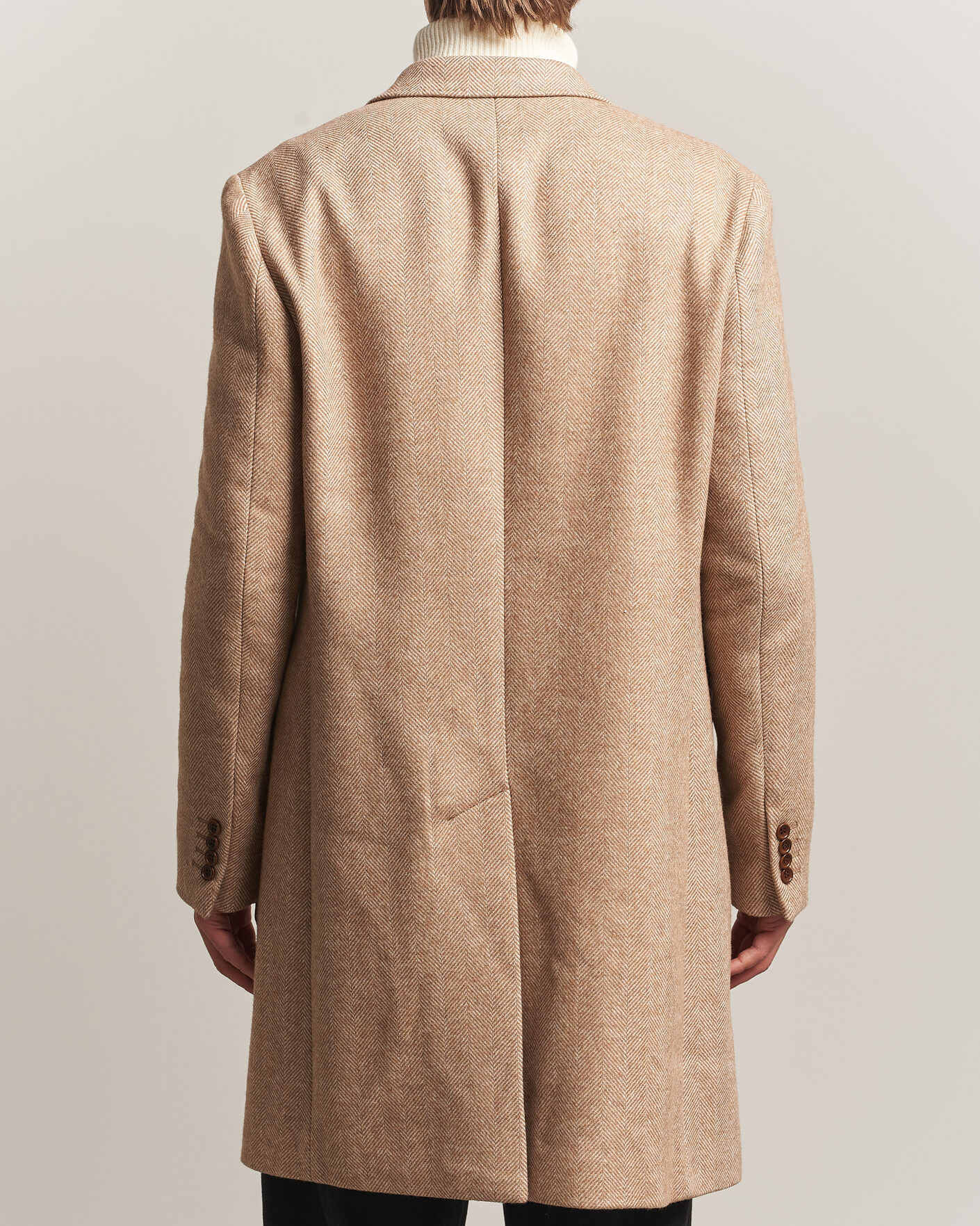 Men | Coats & Jackets | Morris | Herringbone DB Coat Camel
