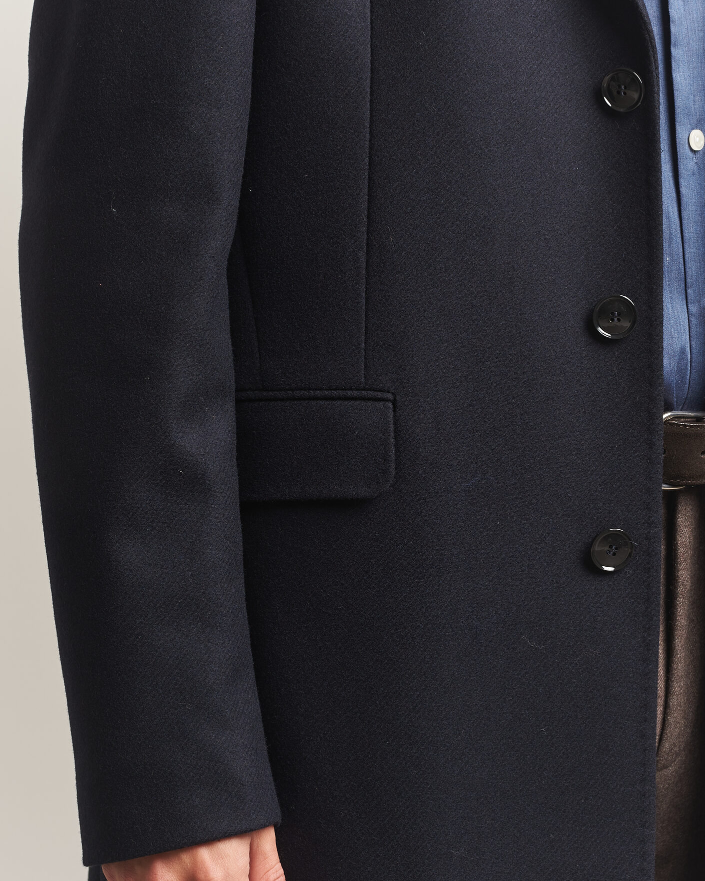 Men | Coats & Jackets | Morris | Ben Wool Coat Navy