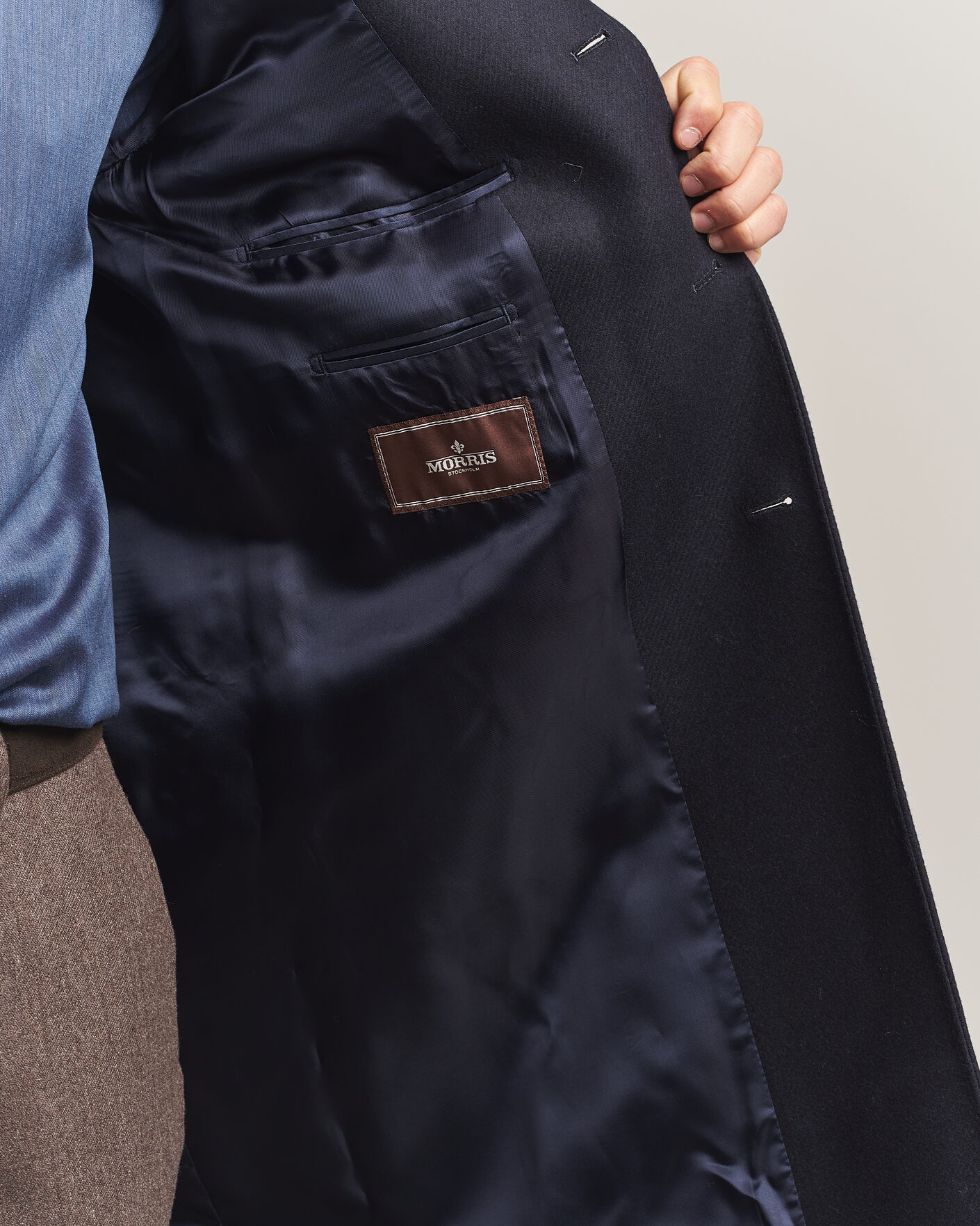 Men | Coats & Jackets | Morris | Ben Wool Coat Navy