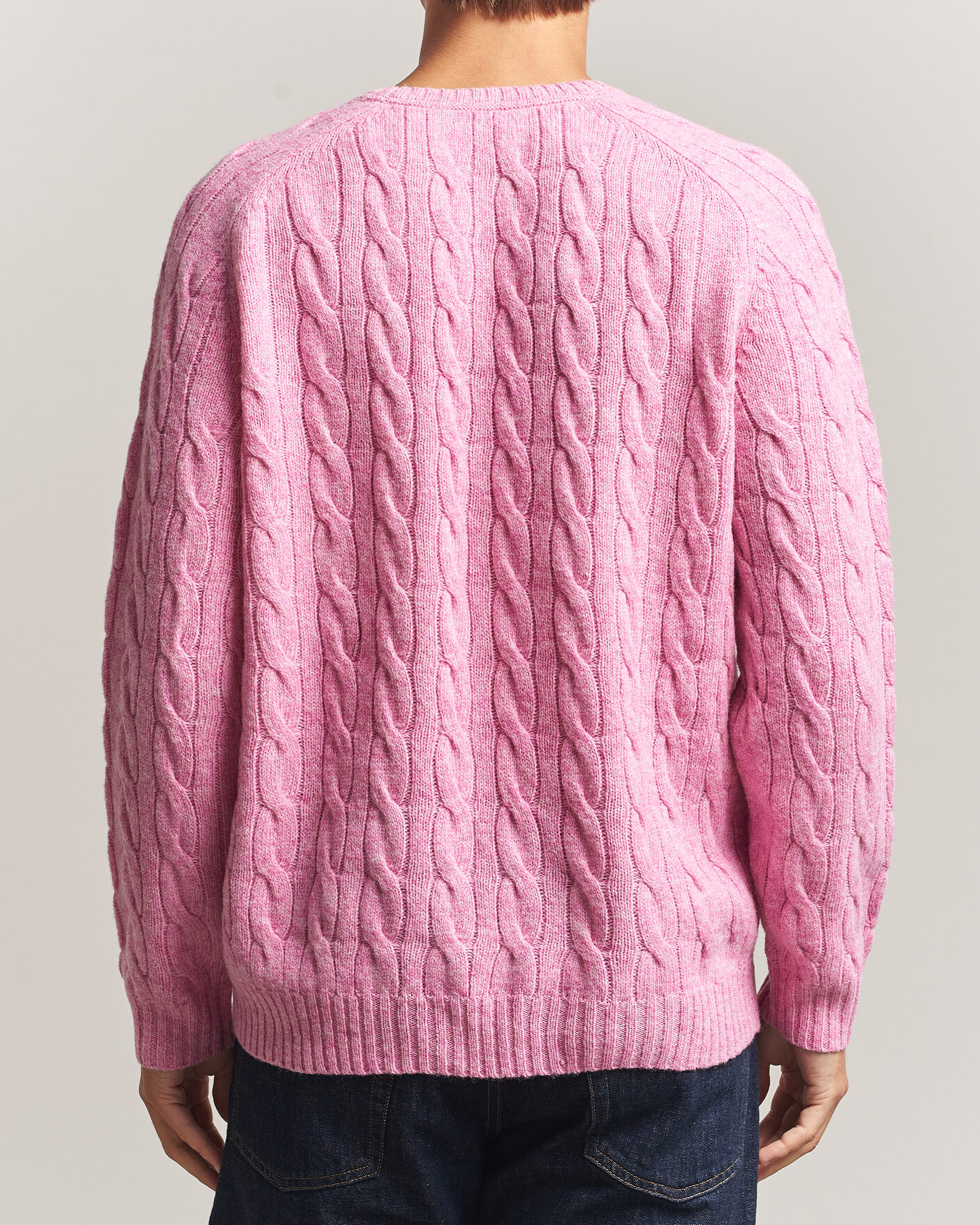 Men | Sweaters & Knitwear | Morris | Archard Cable Sweater Pink
