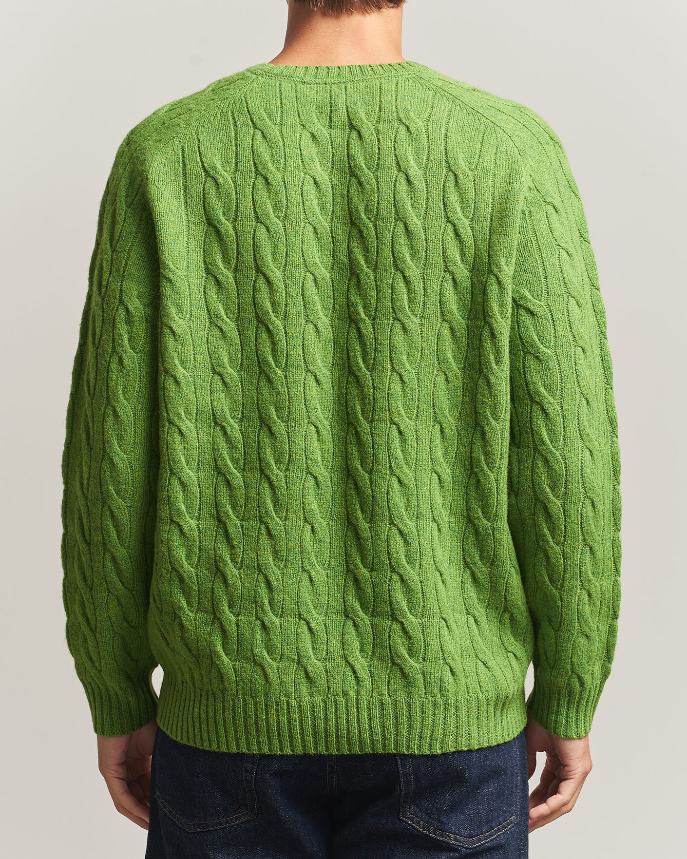Men | Sweaters & Knitwear | Morris | Archard Cable Sweater Green