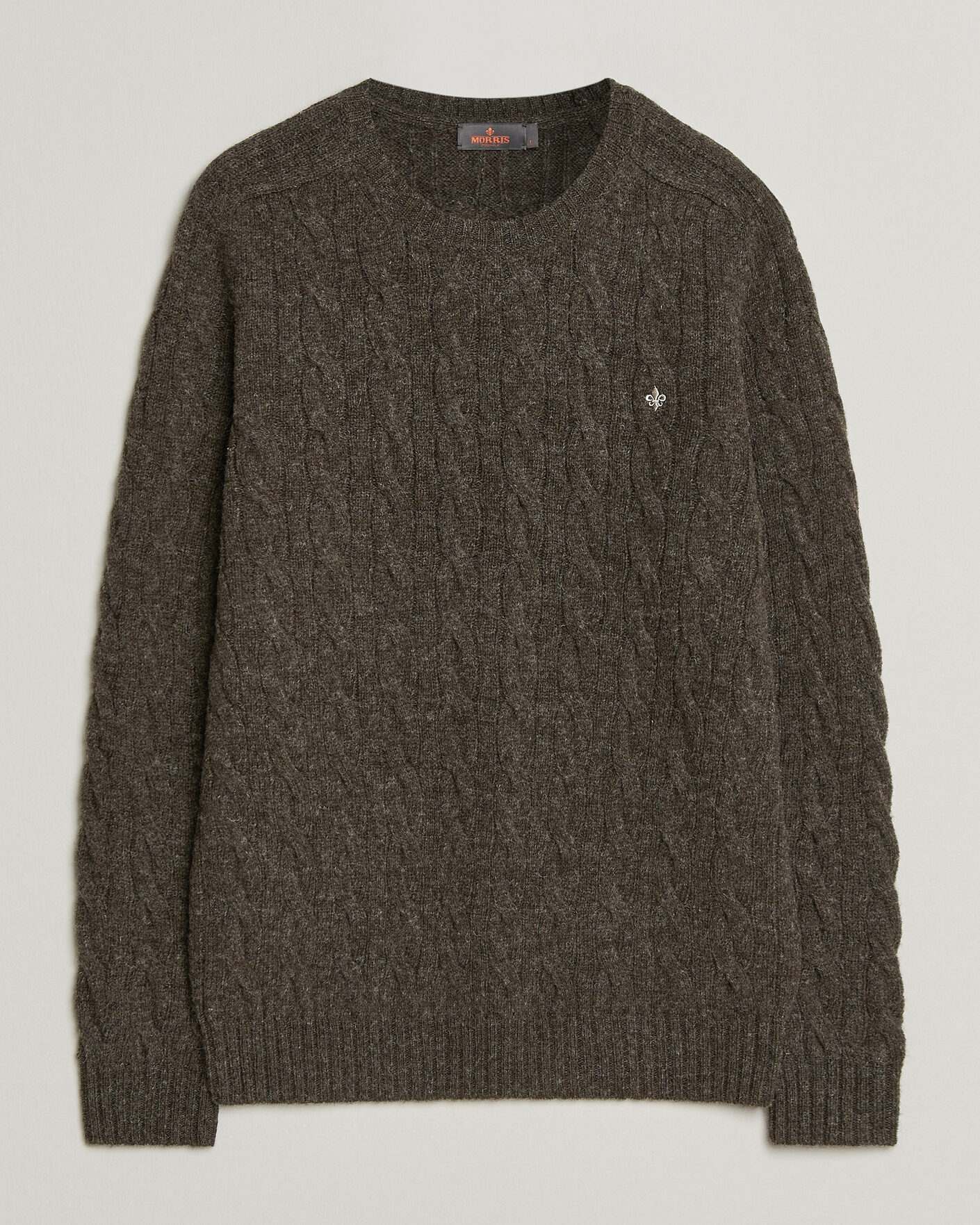 Men | Sweaters & Knitwear | Morris | Archard Cable Sweater Brown