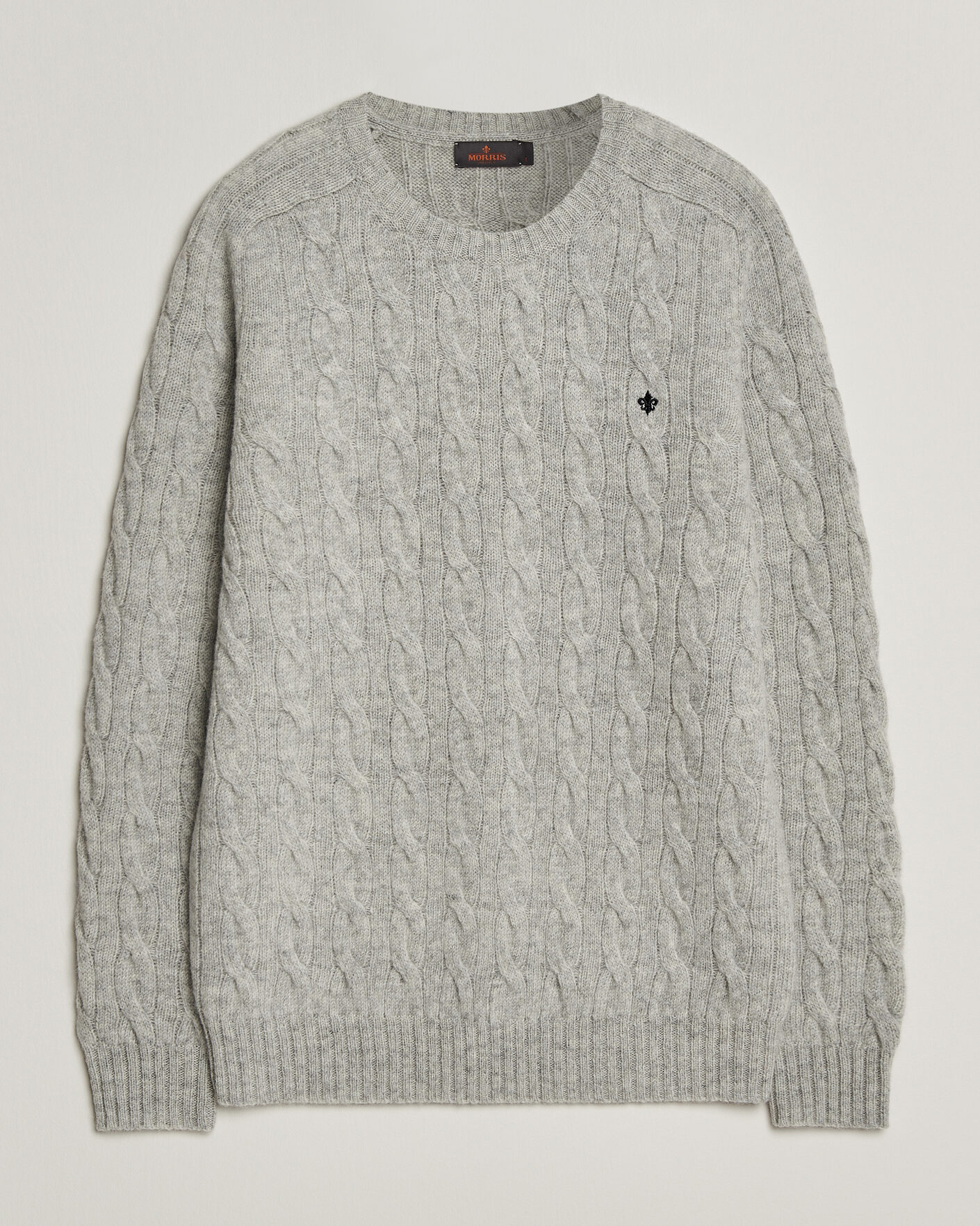 Men | Sweaters & Knitwear | Morris | Archard Cable Sweater Grey