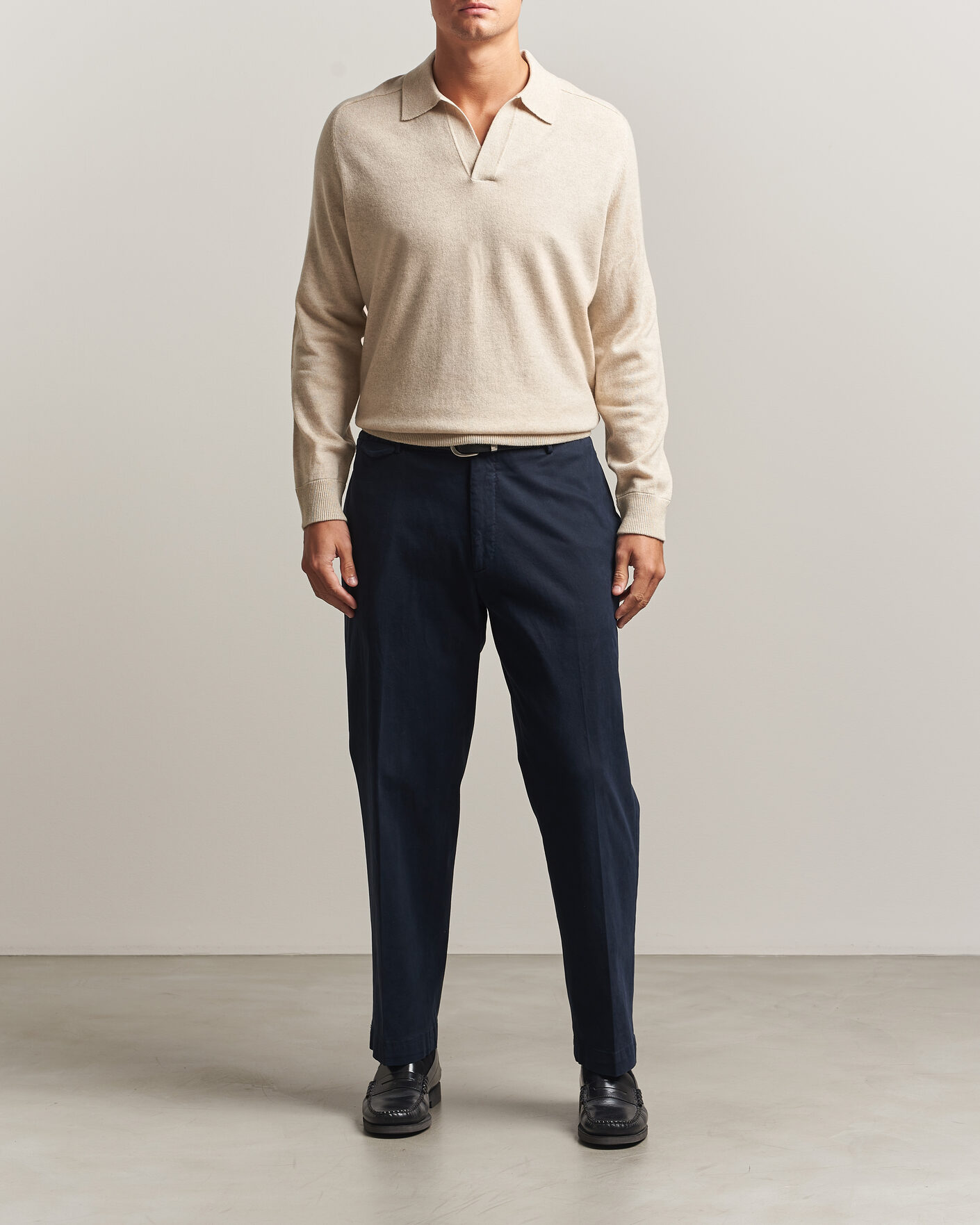Men | Sweaters & Knitwear | Morris | Wilfred Cashmere Resort Polo Off White