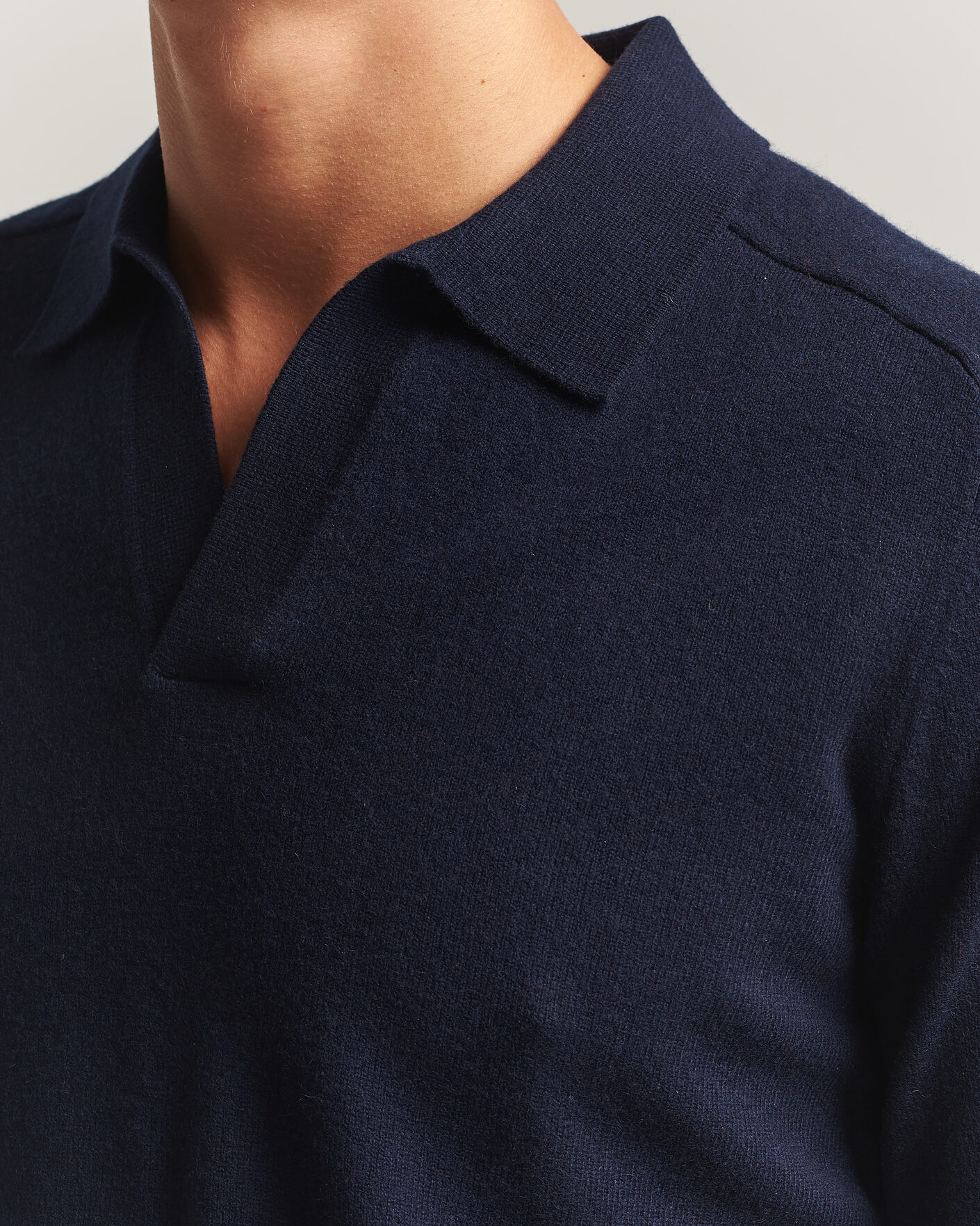 Men | Sweaters & Knitwear | Morris | Wilfred Cashmere Resort Polo Navy