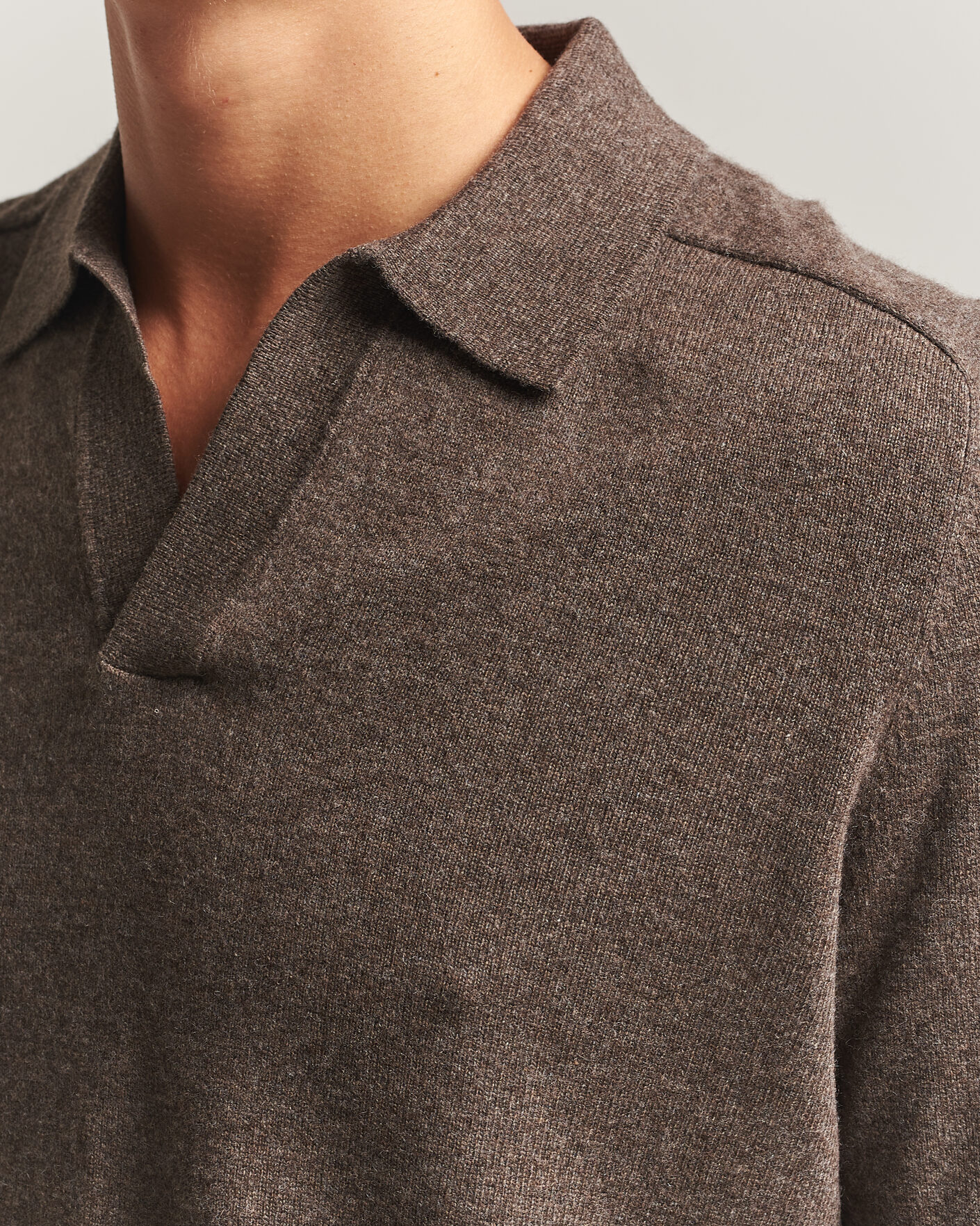 Men | Sweaters & Knitwear | Morris | Wilfred Cashmere Resort Polo Brown