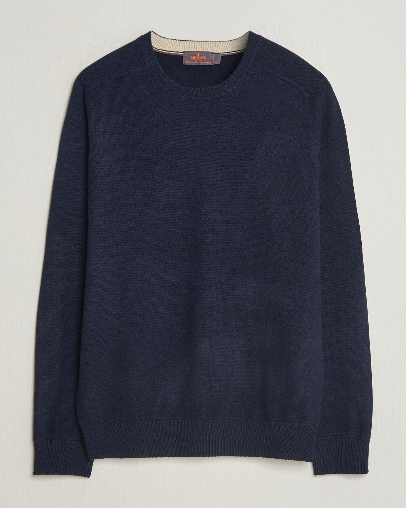 Men | Sweaters & Knitwear | Morris | Wilfred Cashmere O-Neck Navy