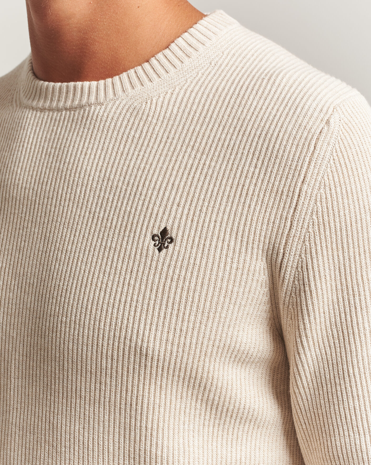 Men | Sweaters & Knitwear | Morris | Colin O-Neck Khaki