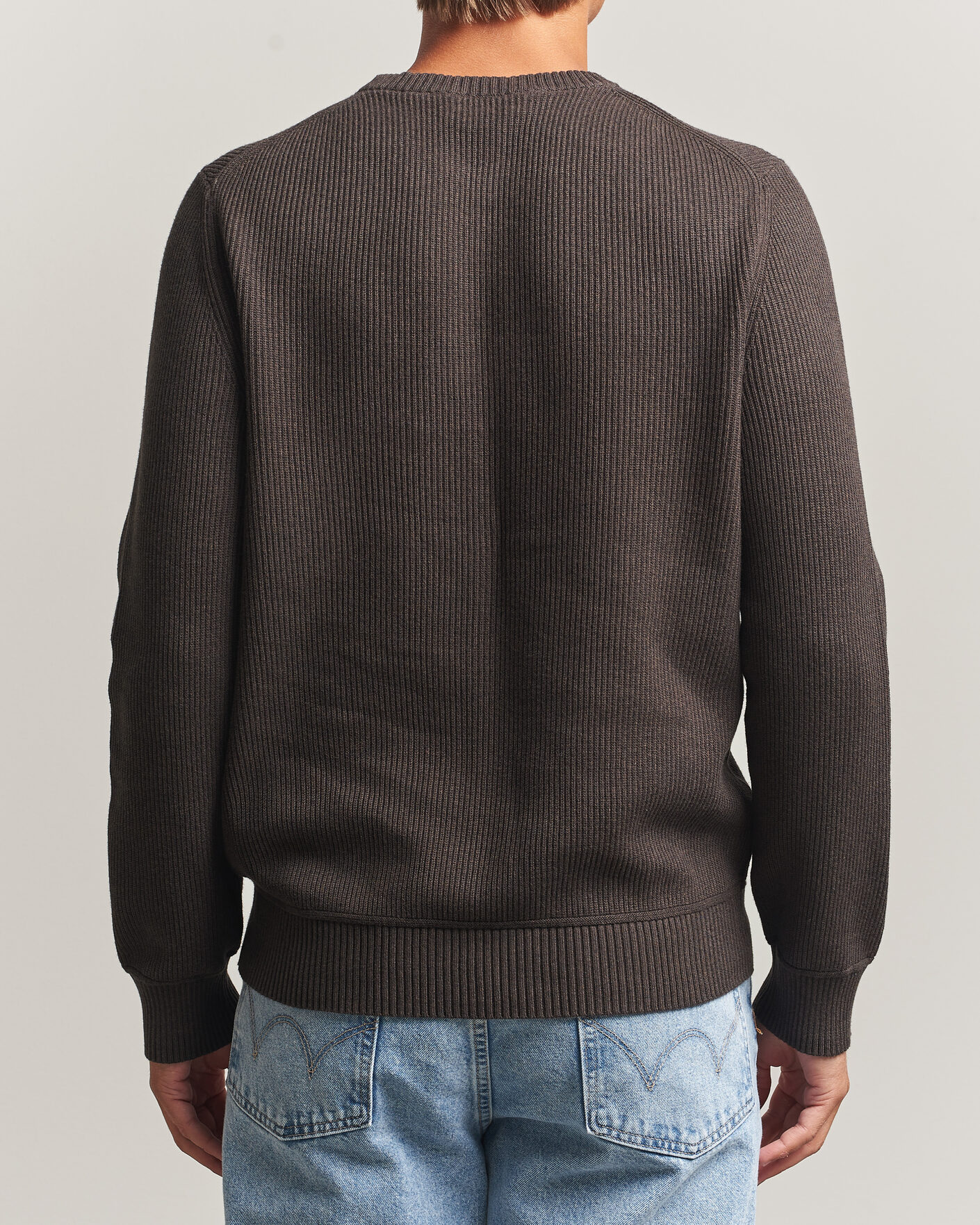 Men | Sweaters & Knitwear | Morris | Colin O-Neck Brown
