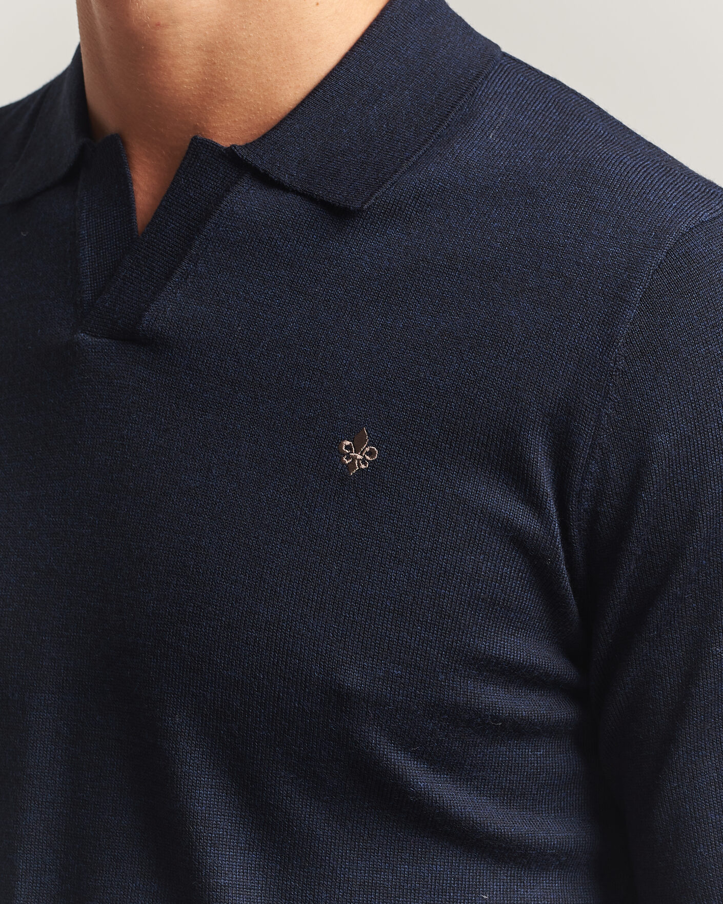 Men | Sweaters & Knitwear | Morris | Merino Resort Polo Navy