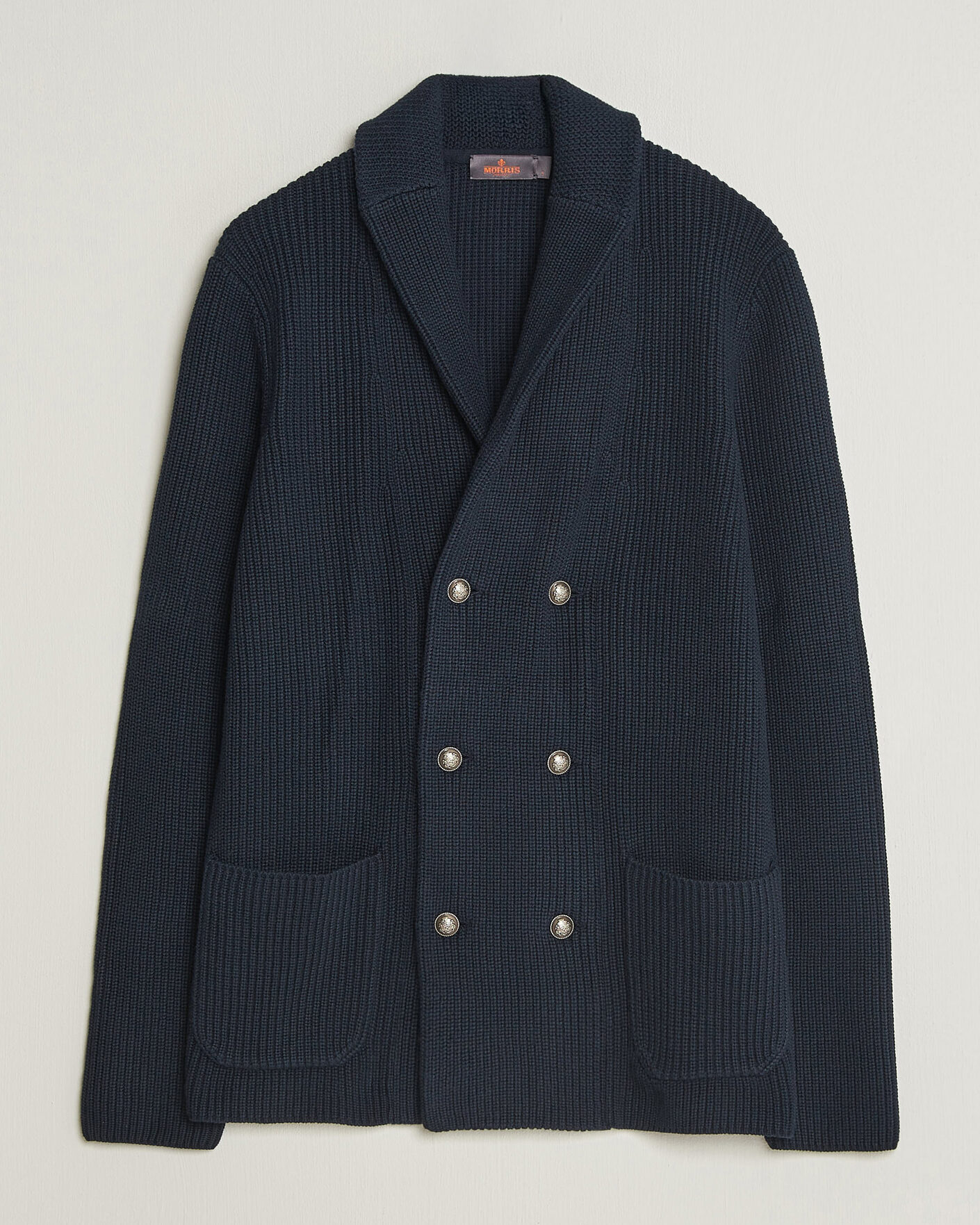 Men | Sweaters & Knitwear | Morris | Brayden DB Shawl Cardigan Navy