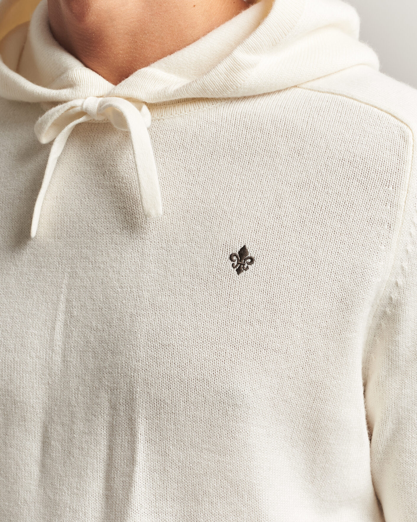 Men | Sweaters & Knitwear | Morris | Hertford Lambswool Hoodie Off White