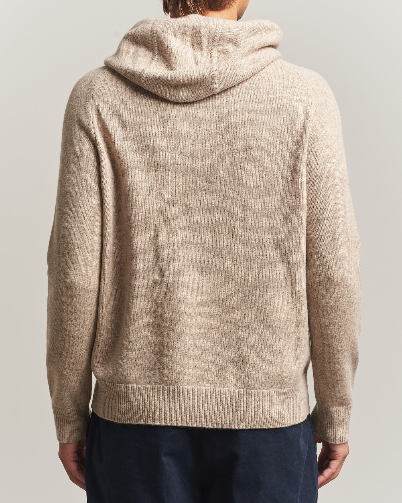 Men | Sweaters & Knitwear | Morris | Hertford Lambswool Hoodie Khaki