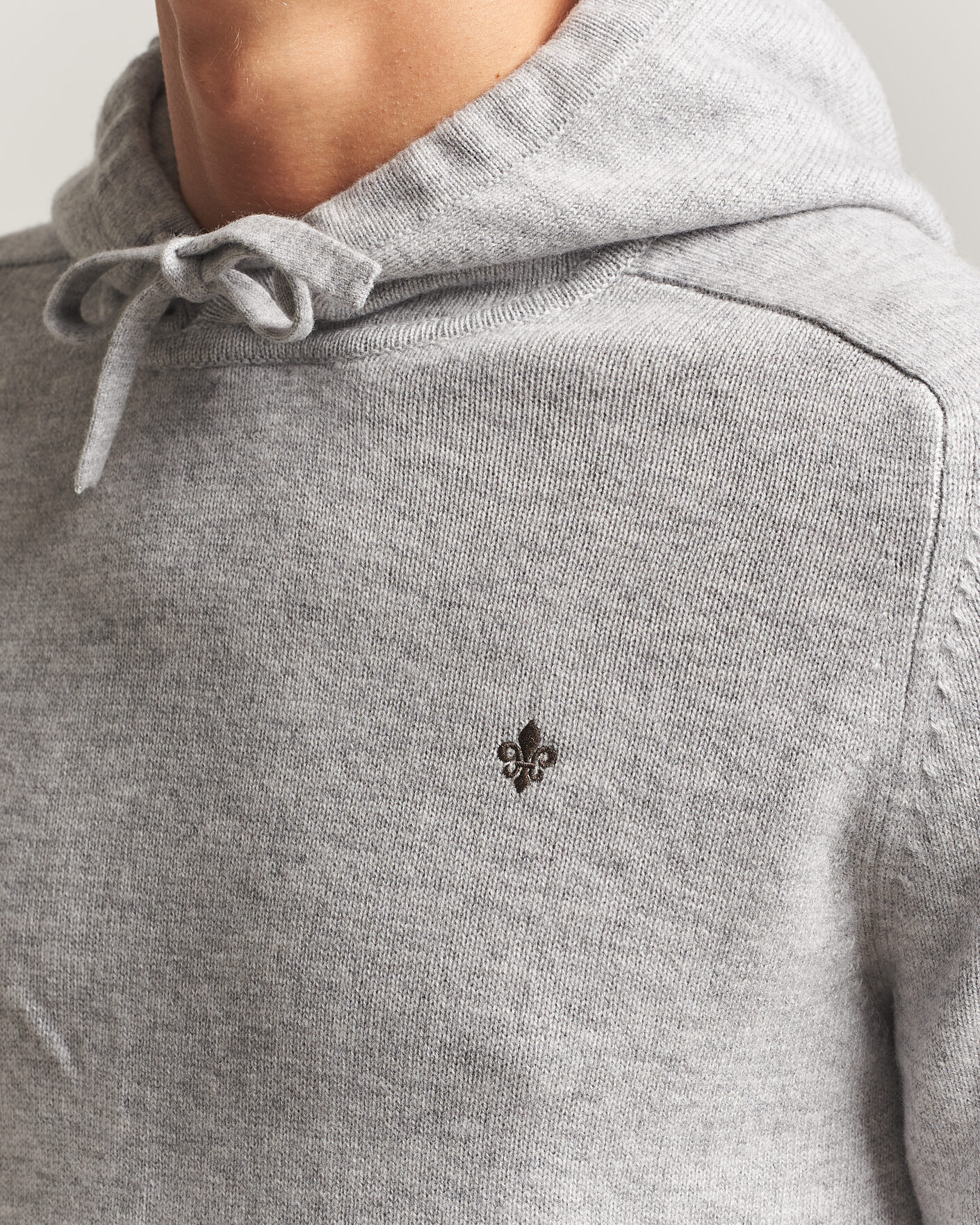 Men | Sweaters & Knitwear | Morris | Hertford Lambswool Hoodie Grey