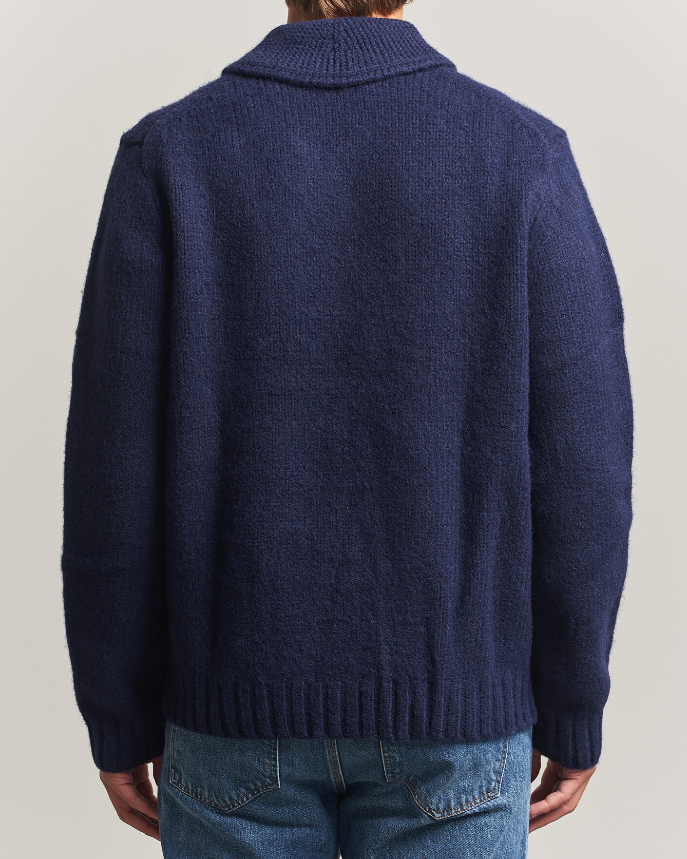 Men | Sweaters & Knitwear | Morris | Boyd Zip Cardigan Navy