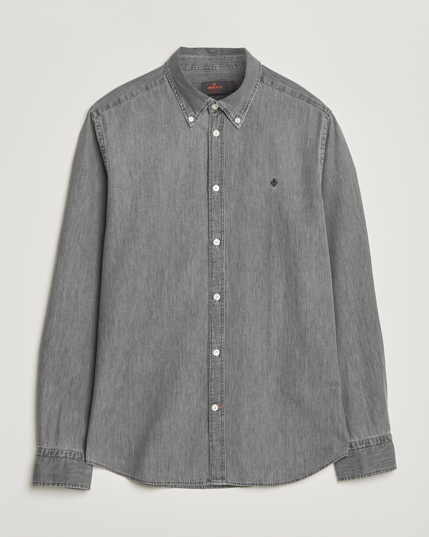 Men | Shirts | Morris | Light Denim Shirt Grey