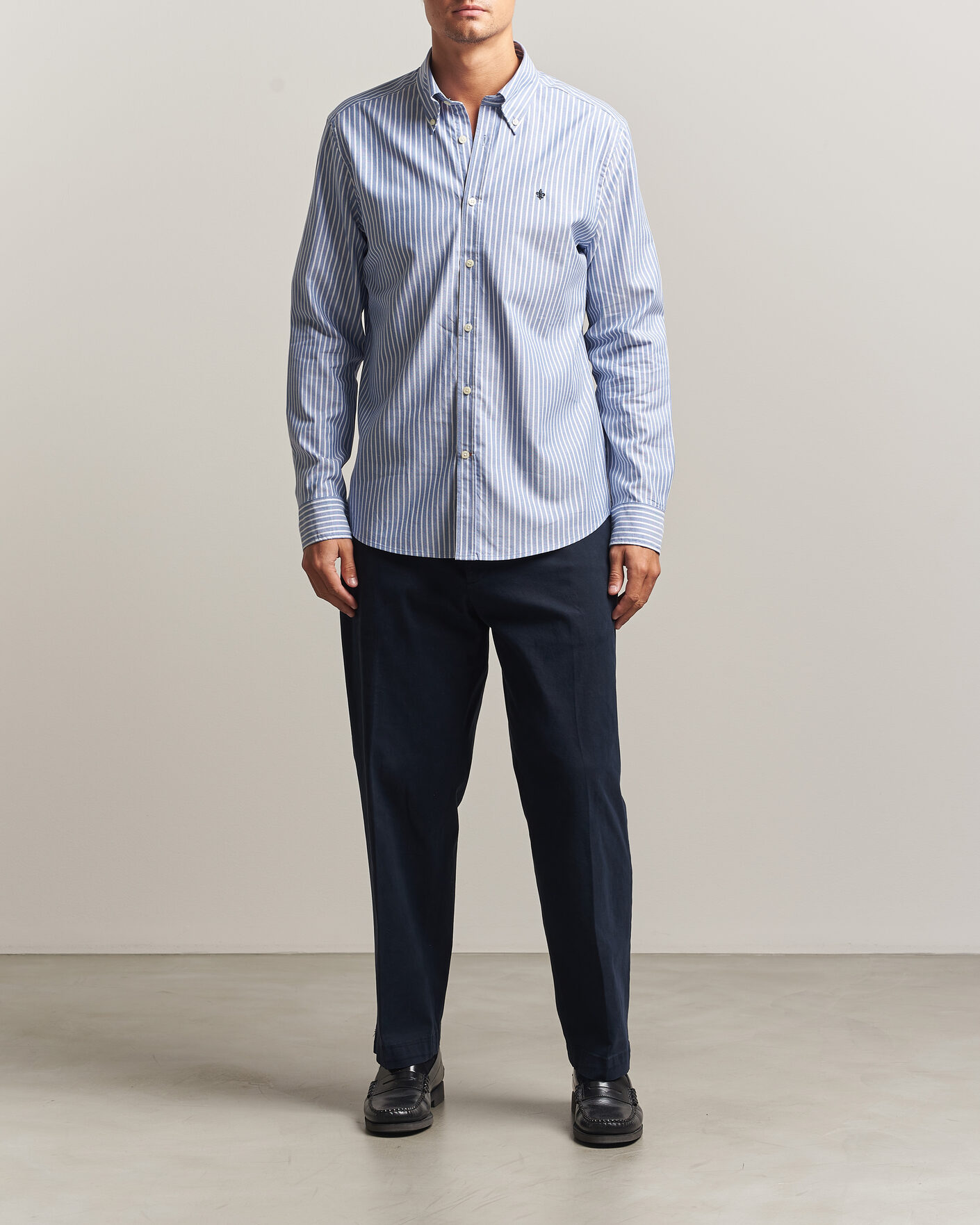 Men | Shirts | Morris | Fine Oxford Shirt Blue
