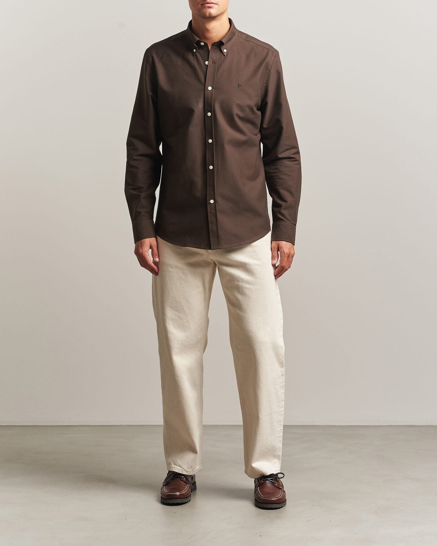 Men | Shirts | Morris | Douglas Oxford Shirt Brown