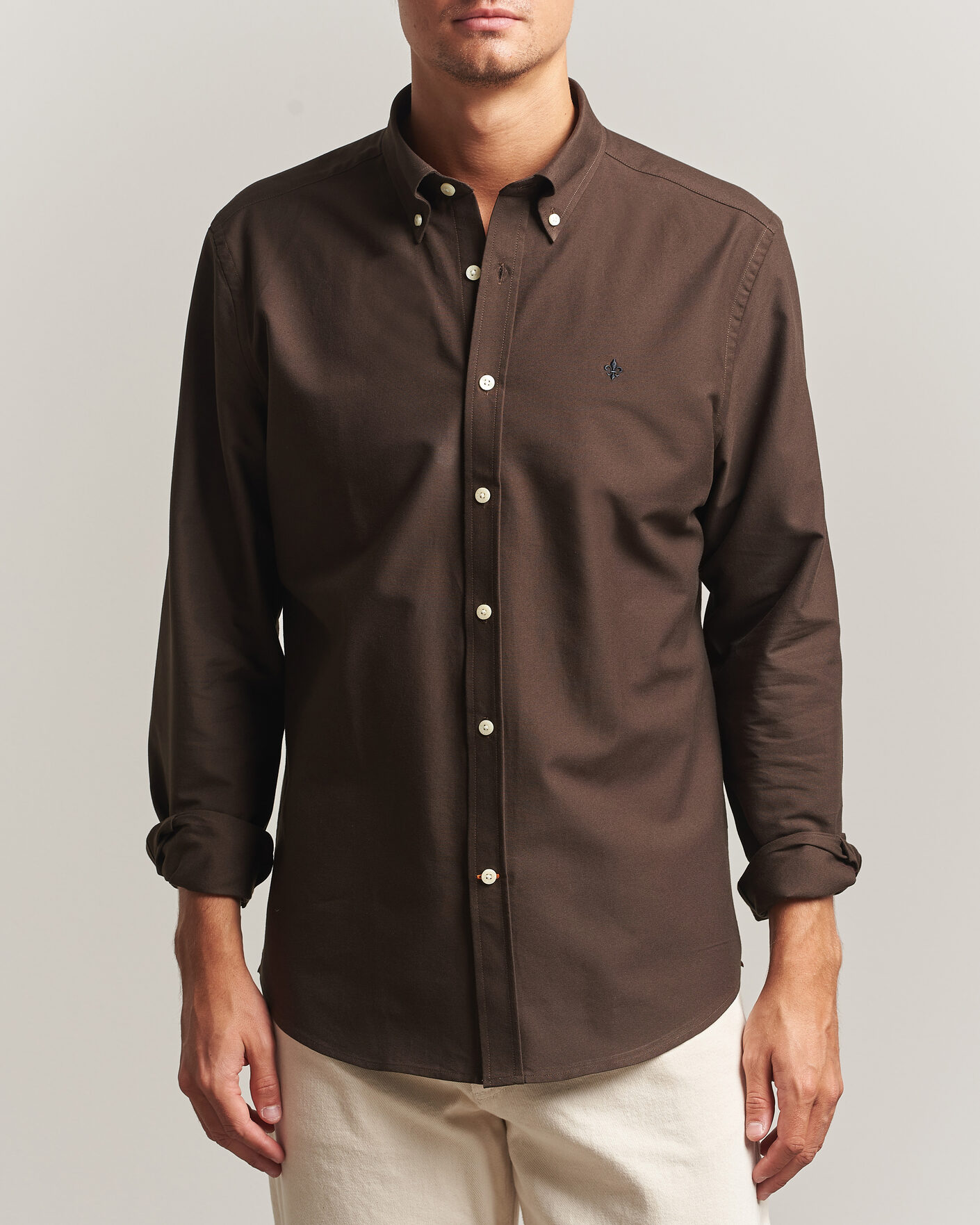 Men | Shirts | Morris | Douglas Oxford Shirt Brown