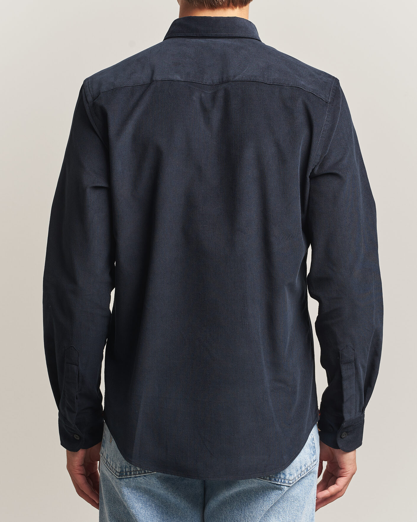 Men | Shirts | Morris | Douglas Cord Shirt Blue