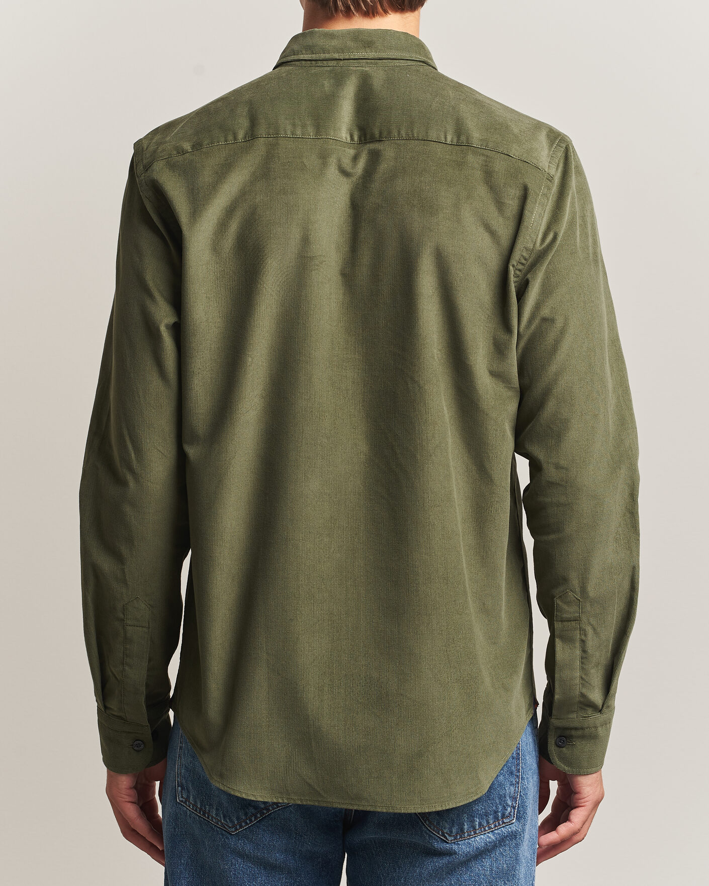 Men | Shirts | Morris | Douglas Cord Shirt Olive