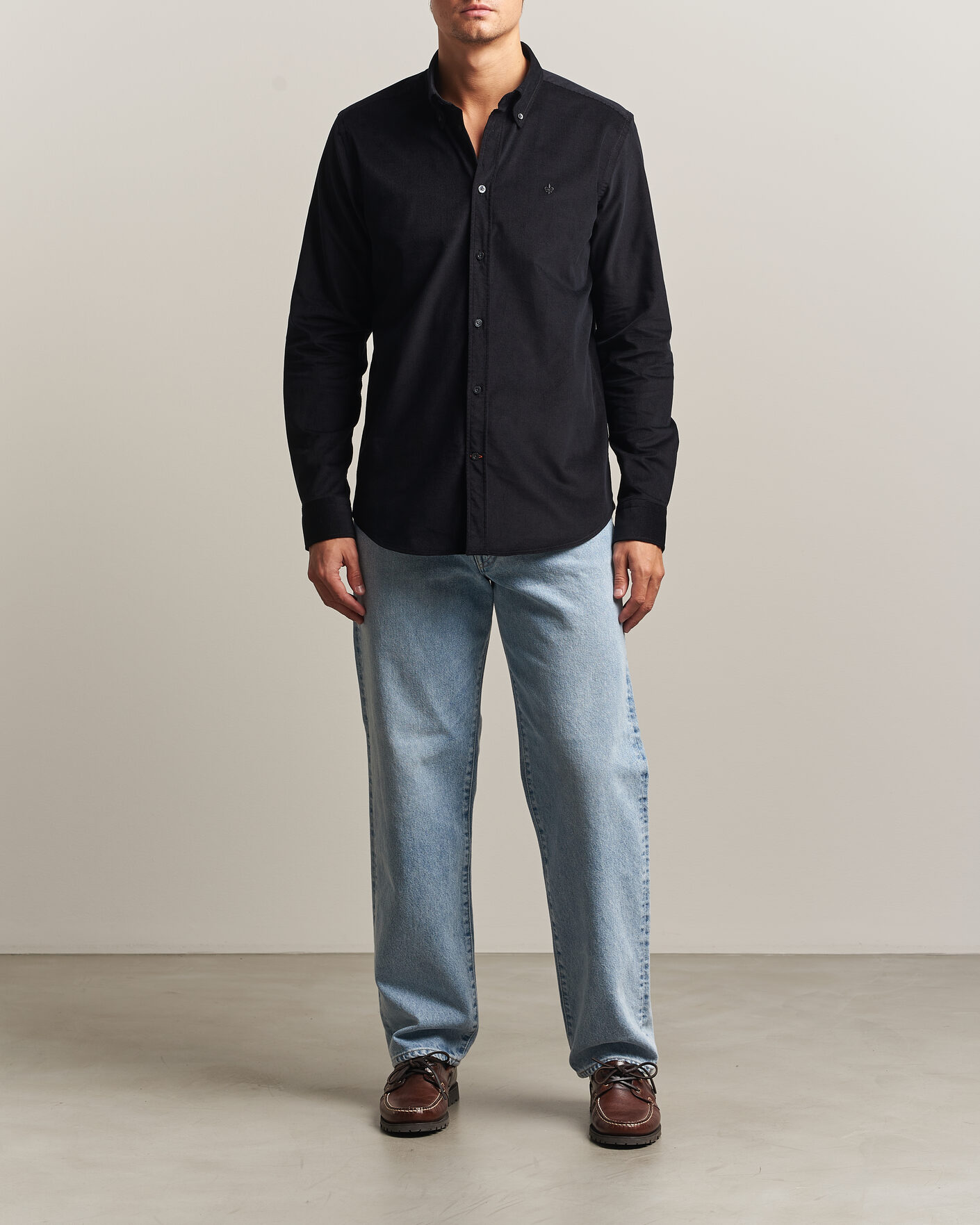 Men | Shirts | Morris | Douglas Cord Shirt Grey