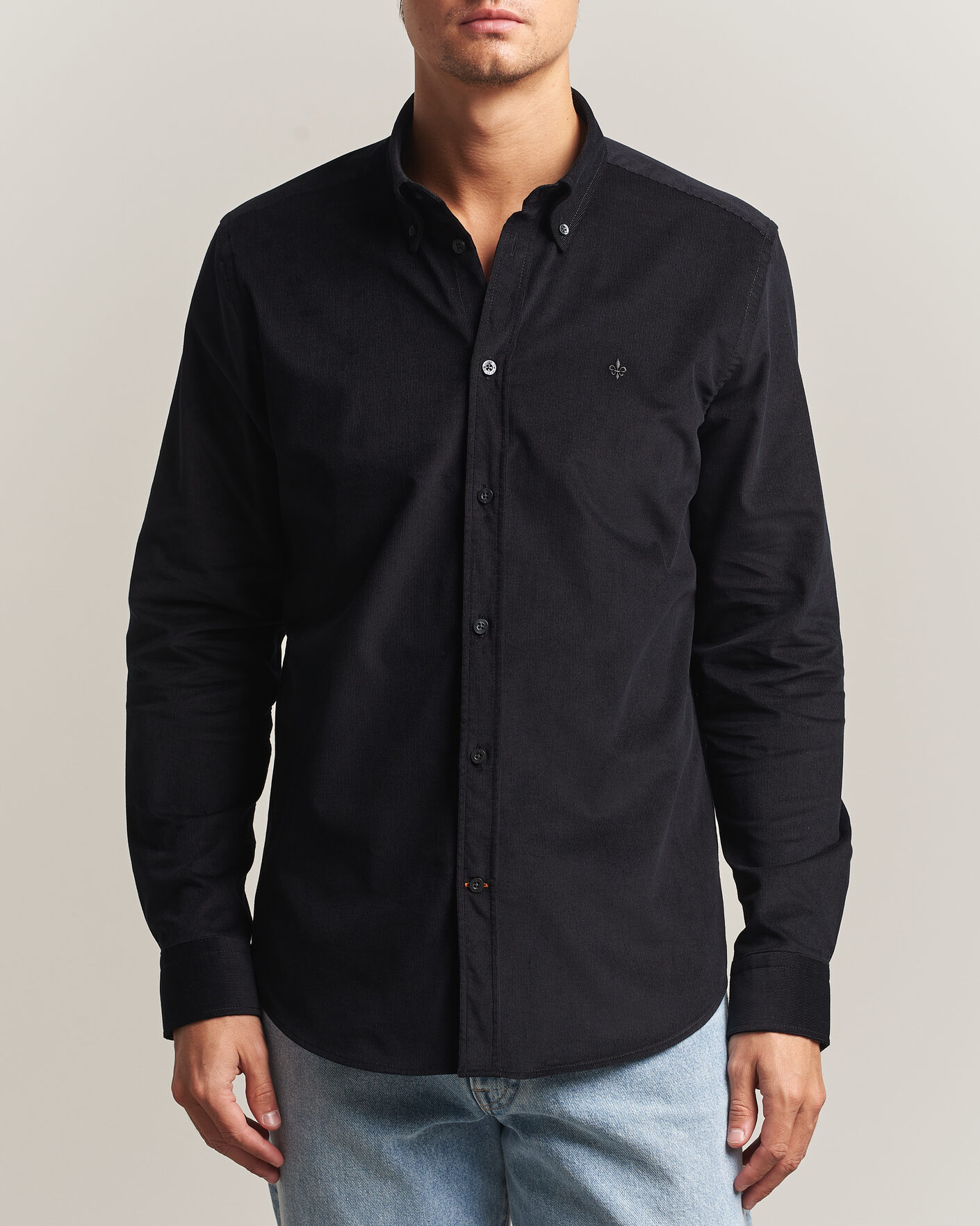 Men | Shirts | Morris | Douglas Cord Shirt Grey