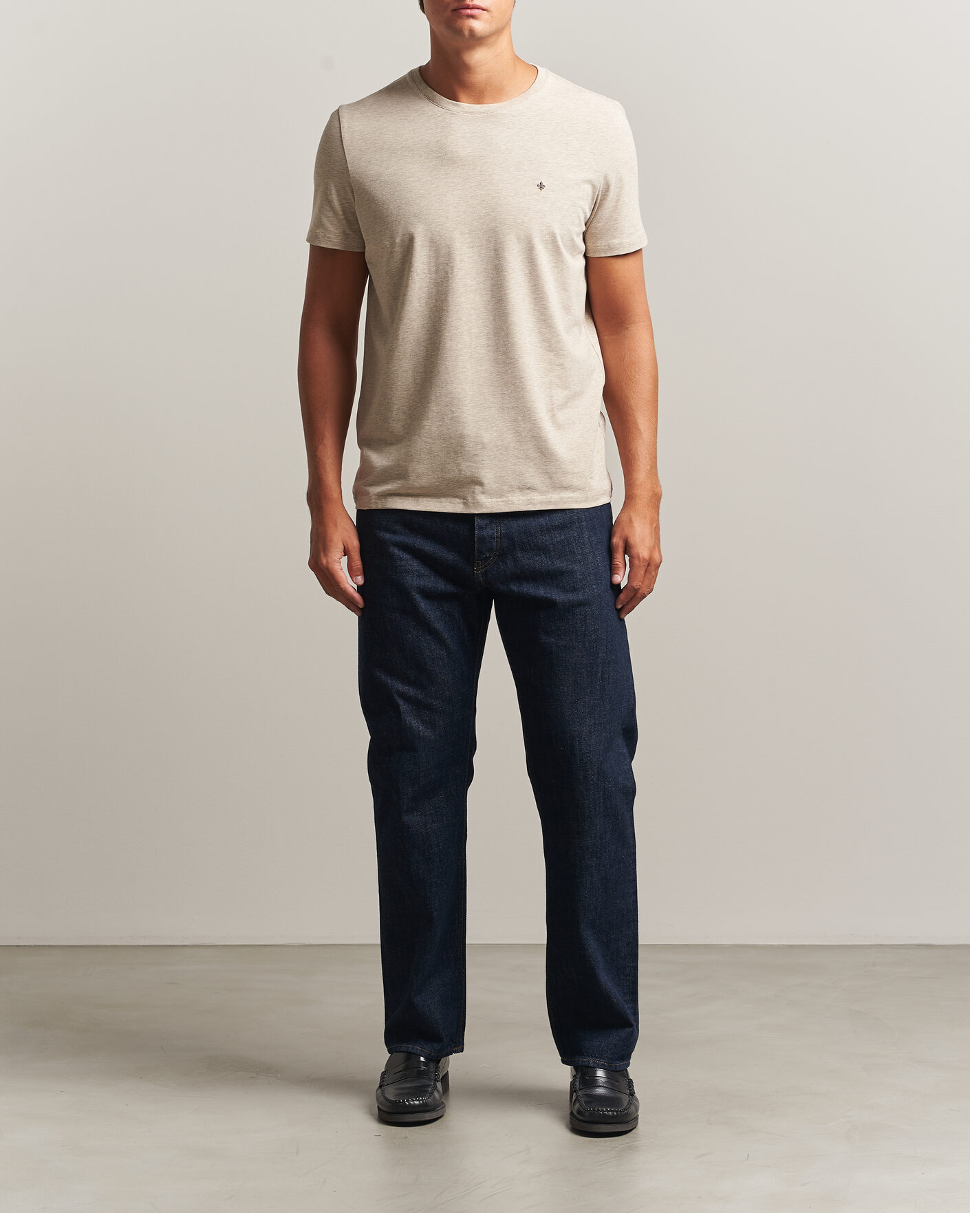 Men | T-Shirts | Morris | James Crew Neck T-Shirt Khaki