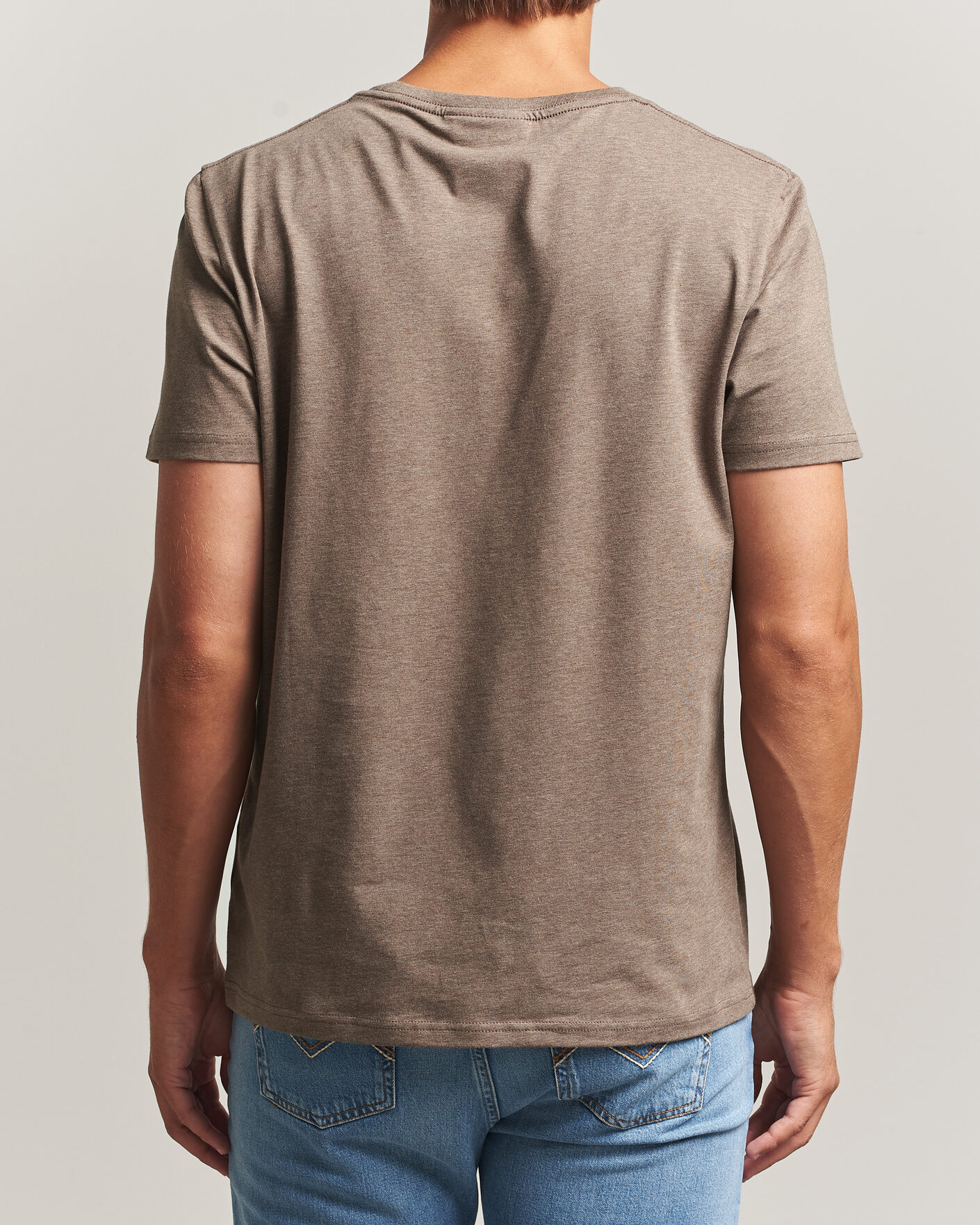 Men | T-Shirts | Morris | James Crew Neck T-Shirt Brown