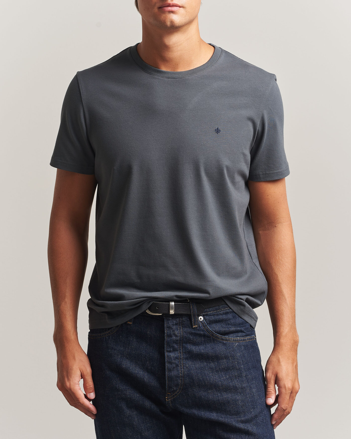 Men | T-Shirts | Morris | James Crew Neck T-Shirt Grey