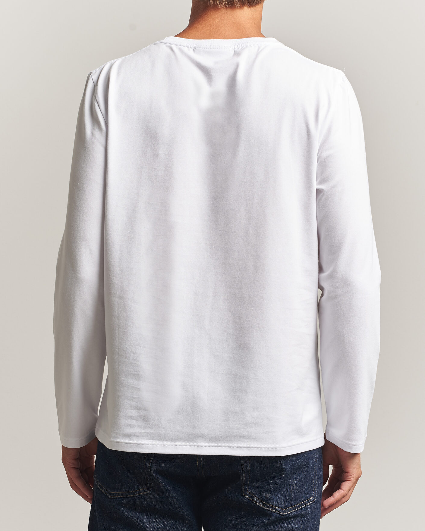 Men | T-Shirts | Morris | James Long Sleeve T-Shirt White
